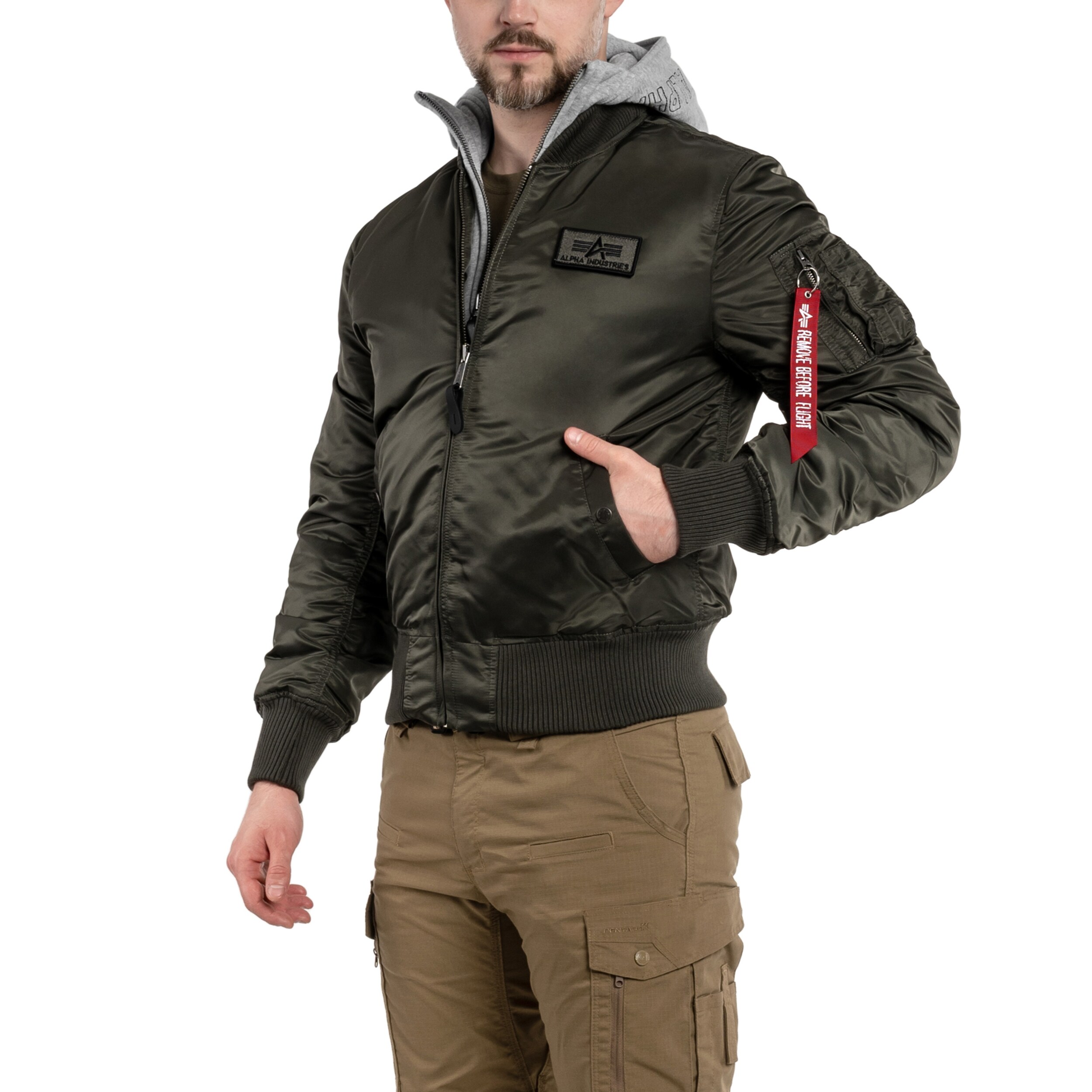 Куртка Alpha Industries MA-1 D-Tec - Rep. Grey