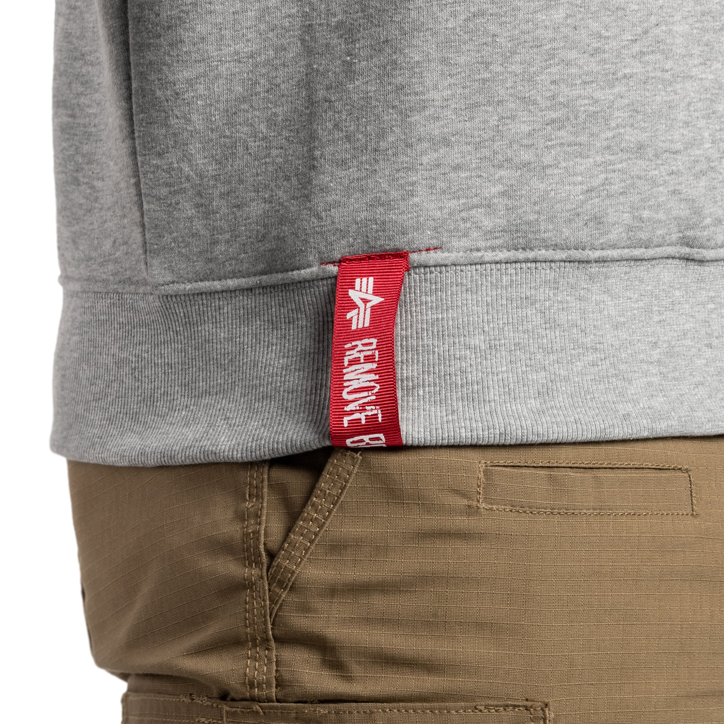 Кофта Alpha Industries Basic Sweater Small Logo - Grey Heather