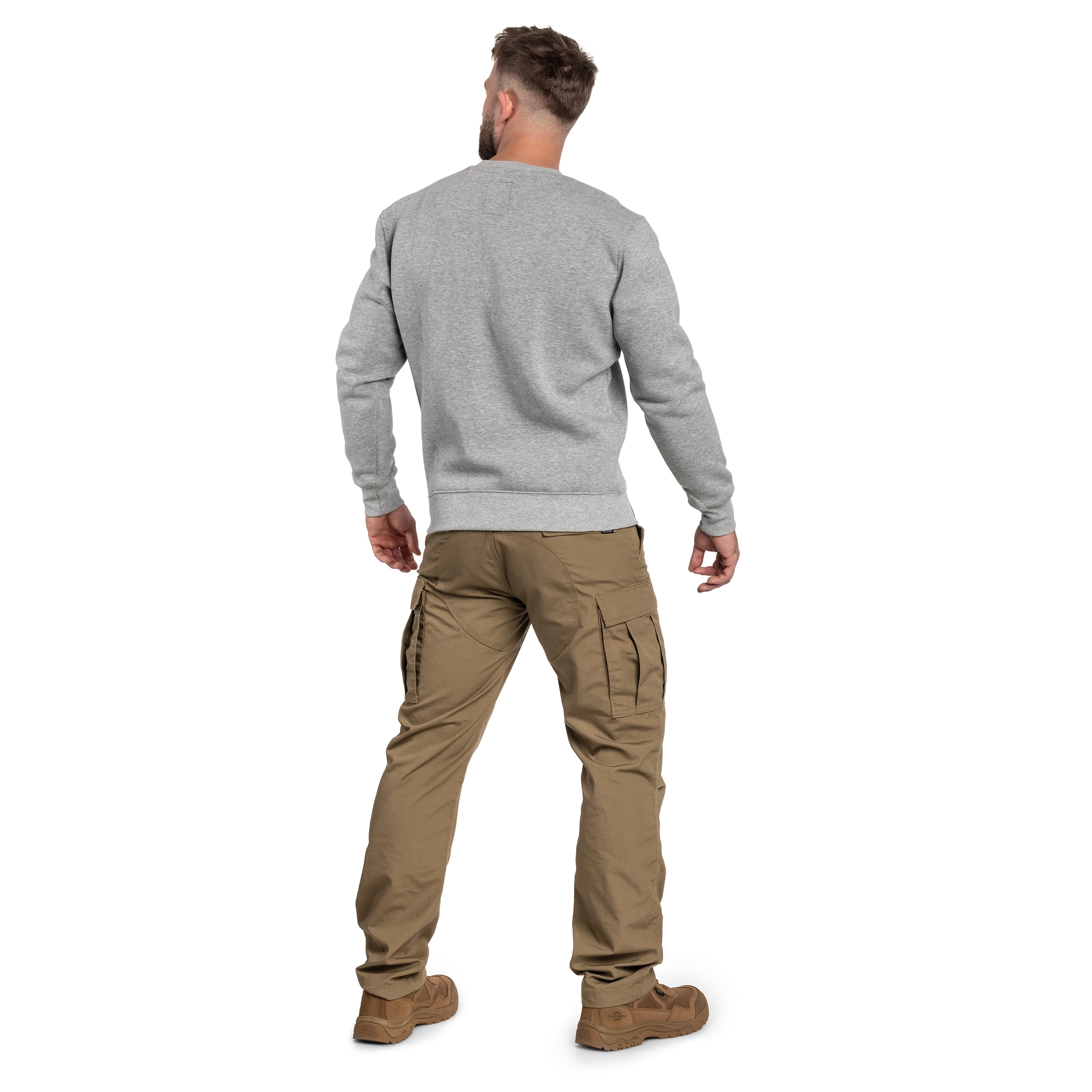 Кофта Alpha Industries Basic Sweater Small Logo - Grey Heather