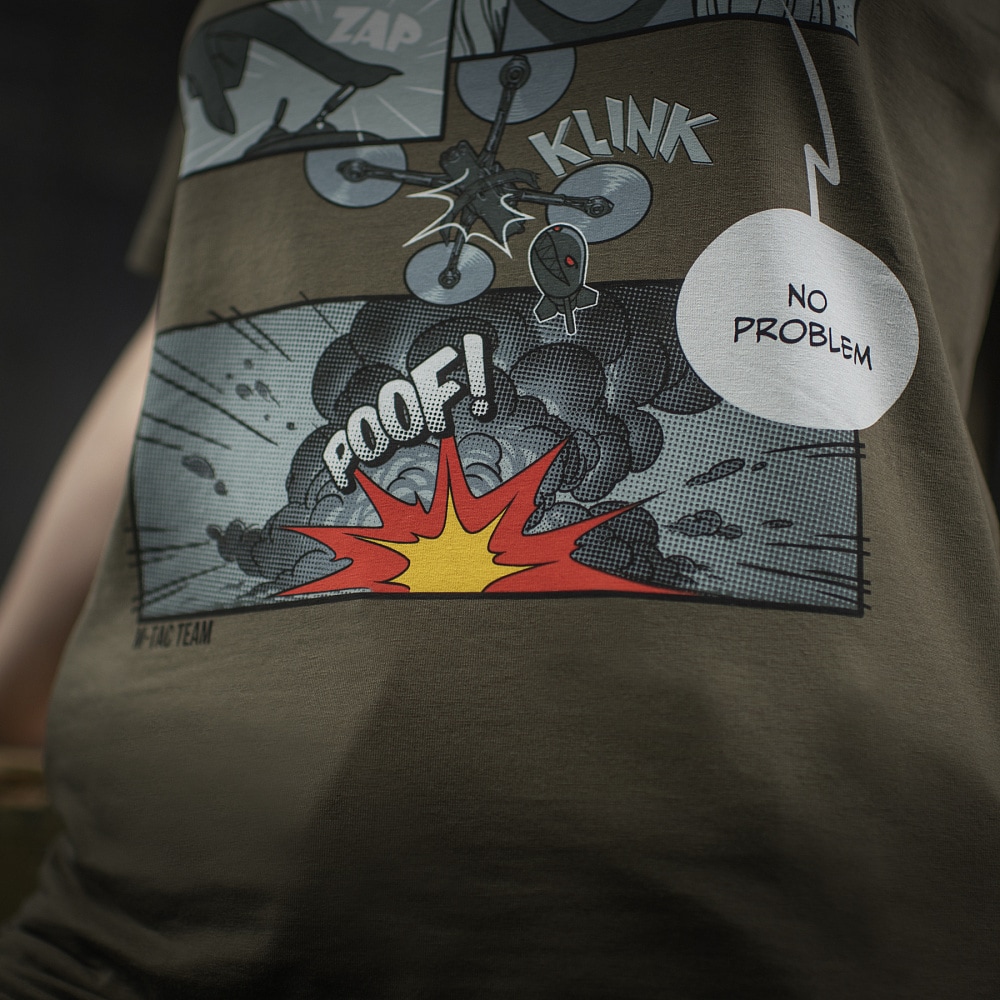 Футболка T-shirt M-Tac Comics Drone Girl - Dark Olive