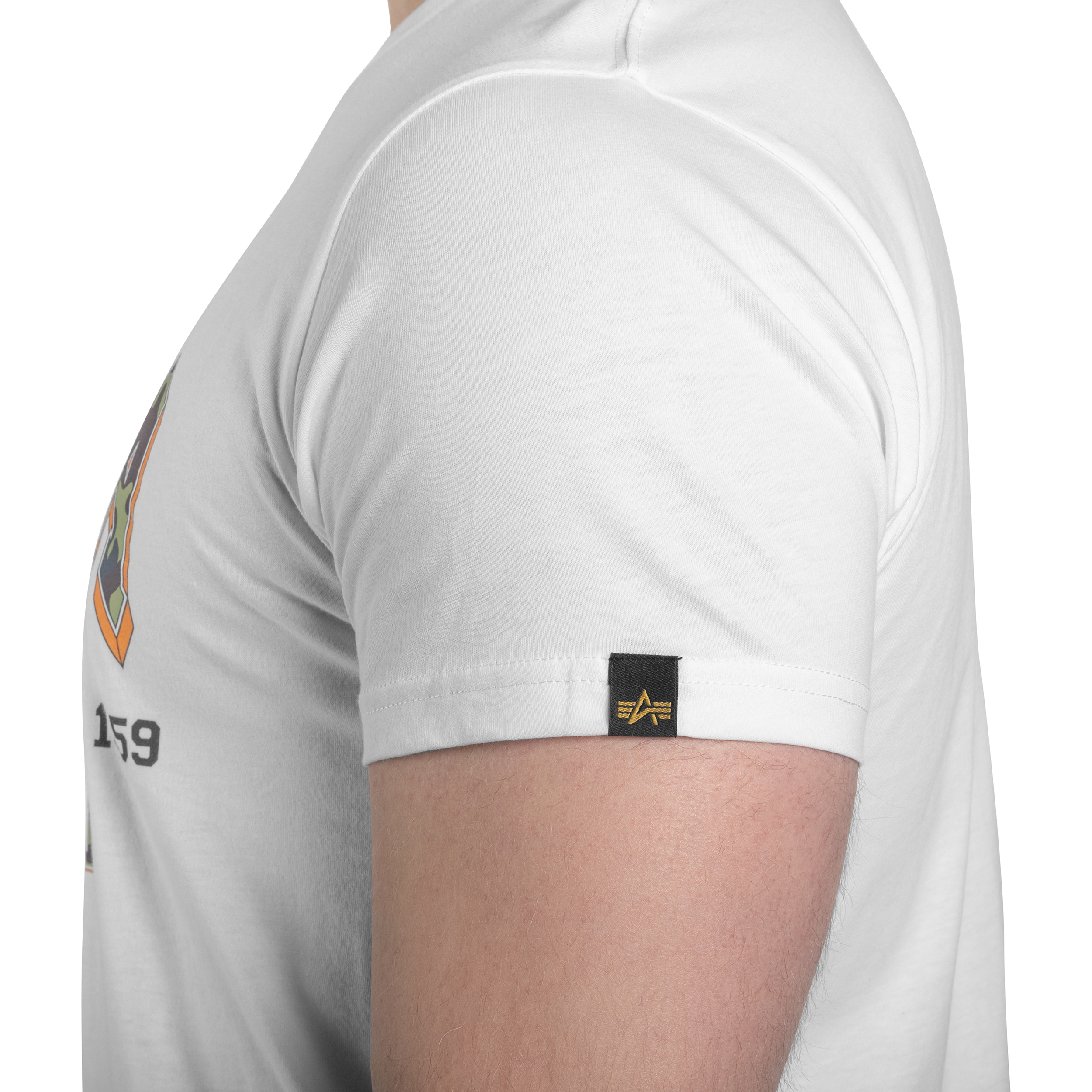 Футболка T-shirt Alpha Industries College Camo - White