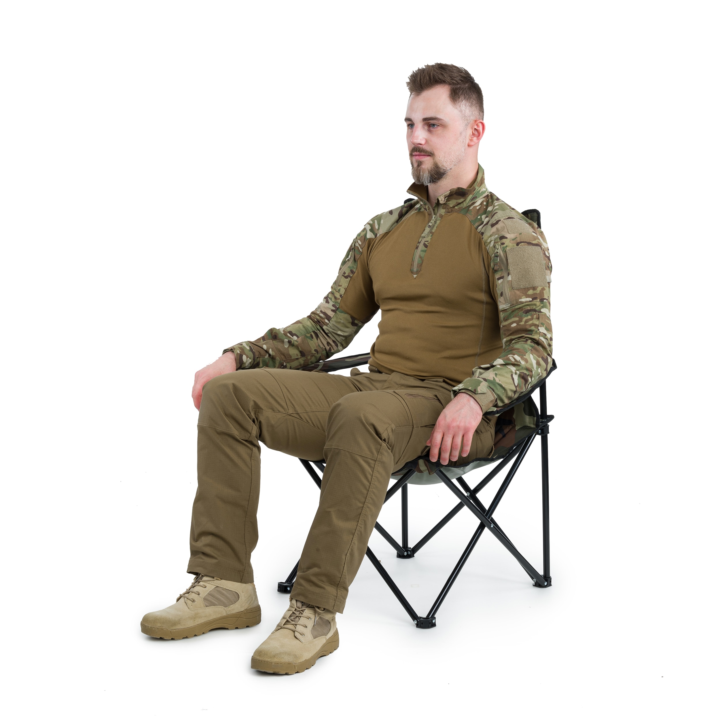 Туристичний розкладний стілець Mil-Tec Relax - Woodland