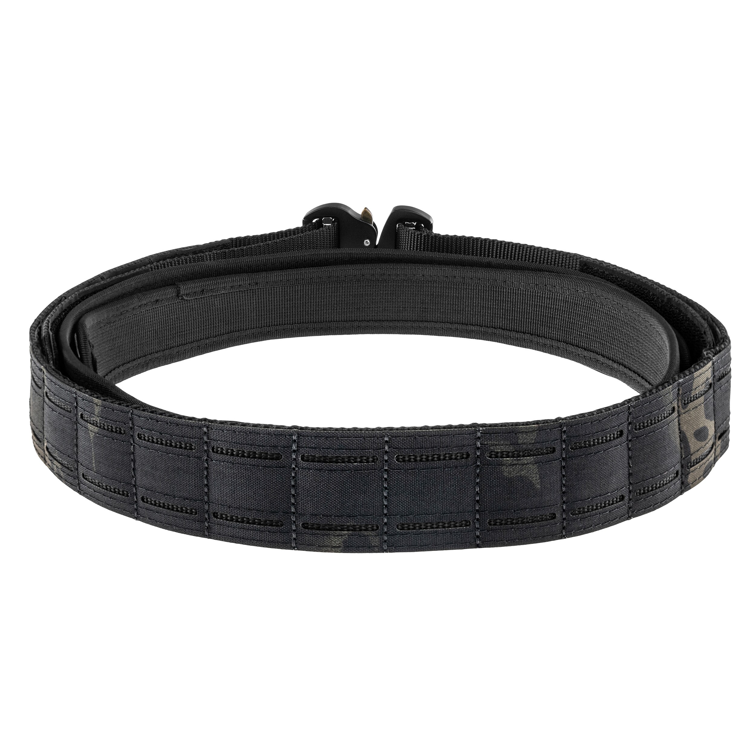 Тактичний пояс JB Tacticals MOLLE Laser Cut з внутрішнім ременем - Black Camo