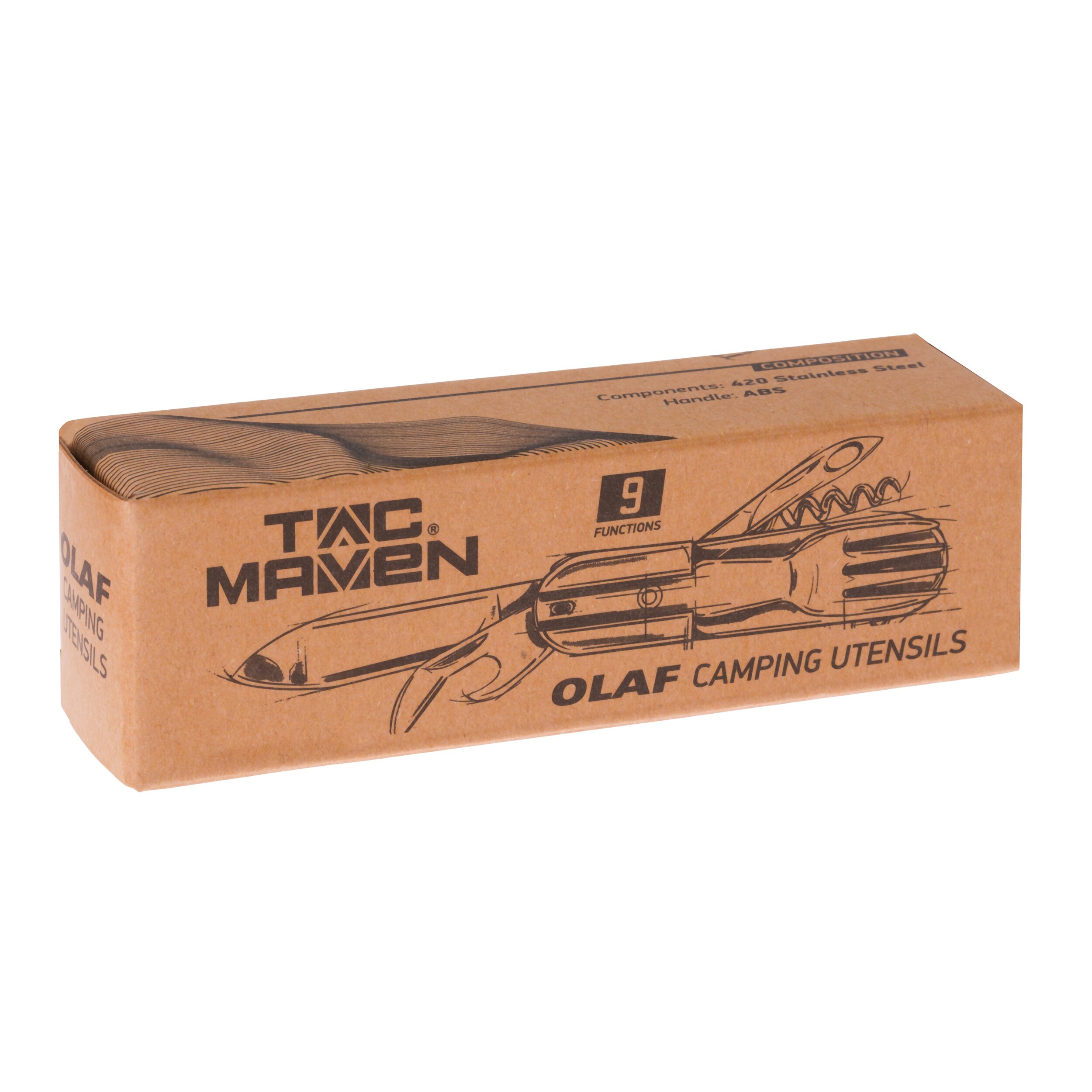 Складаний універсальний столовий прилад Pentagon Tac Maven Olaf - Olive