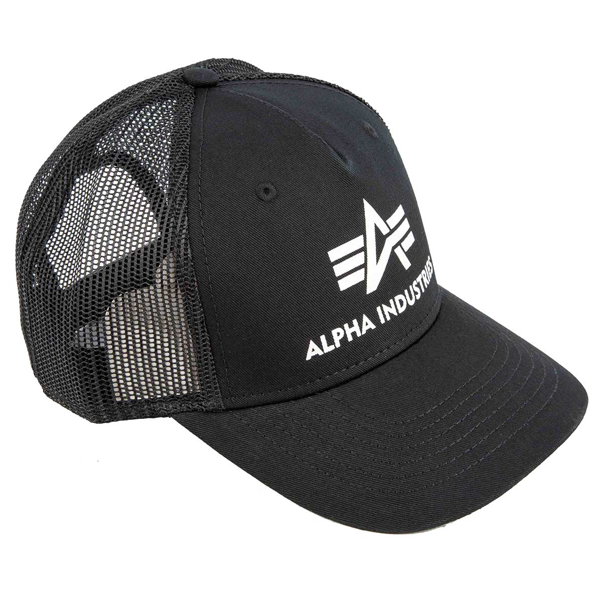 Бейсболка Alpha Industries Basic Trucker Cap - Black