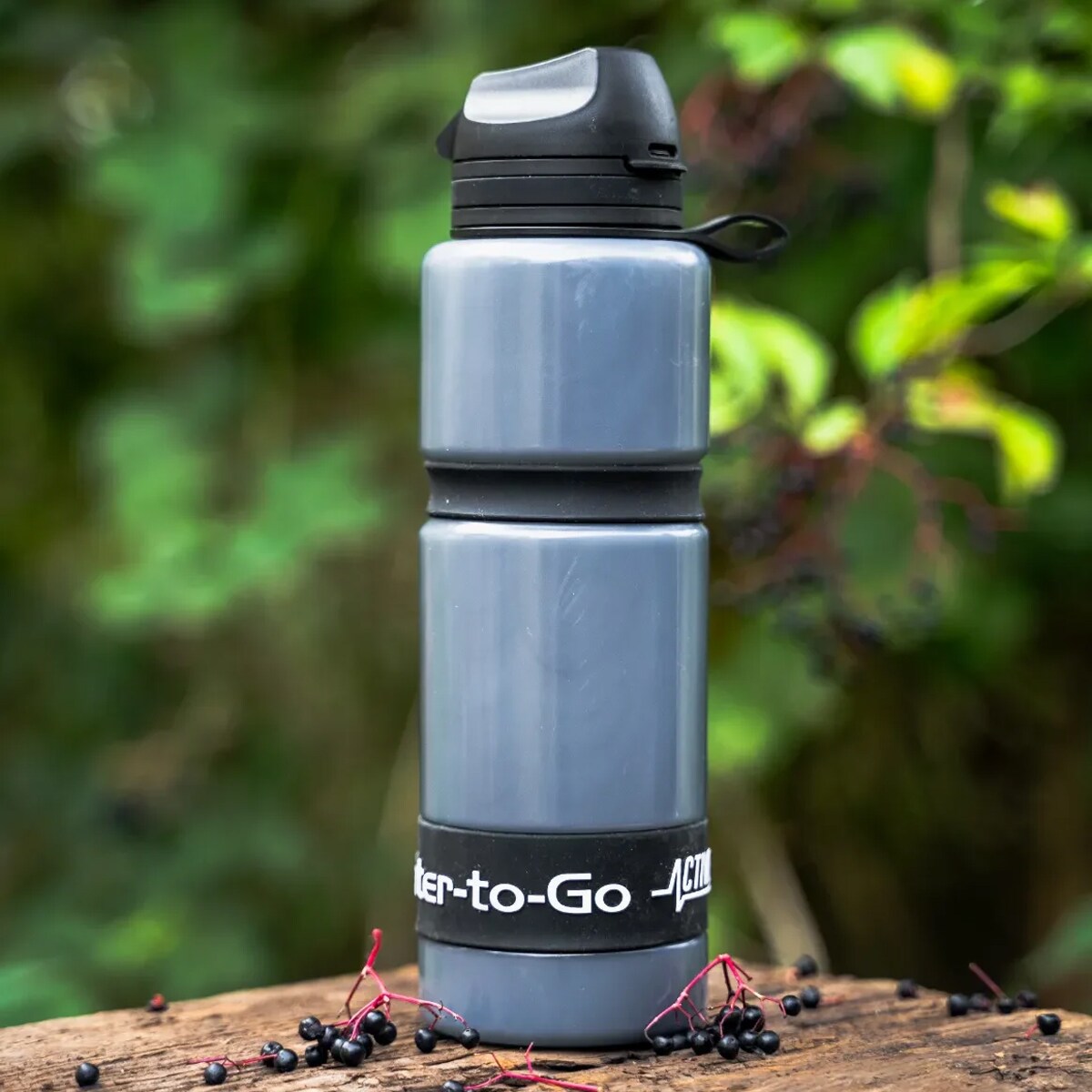 Пляшка з фільтром Water-to-Go Active 750 мл - чорна