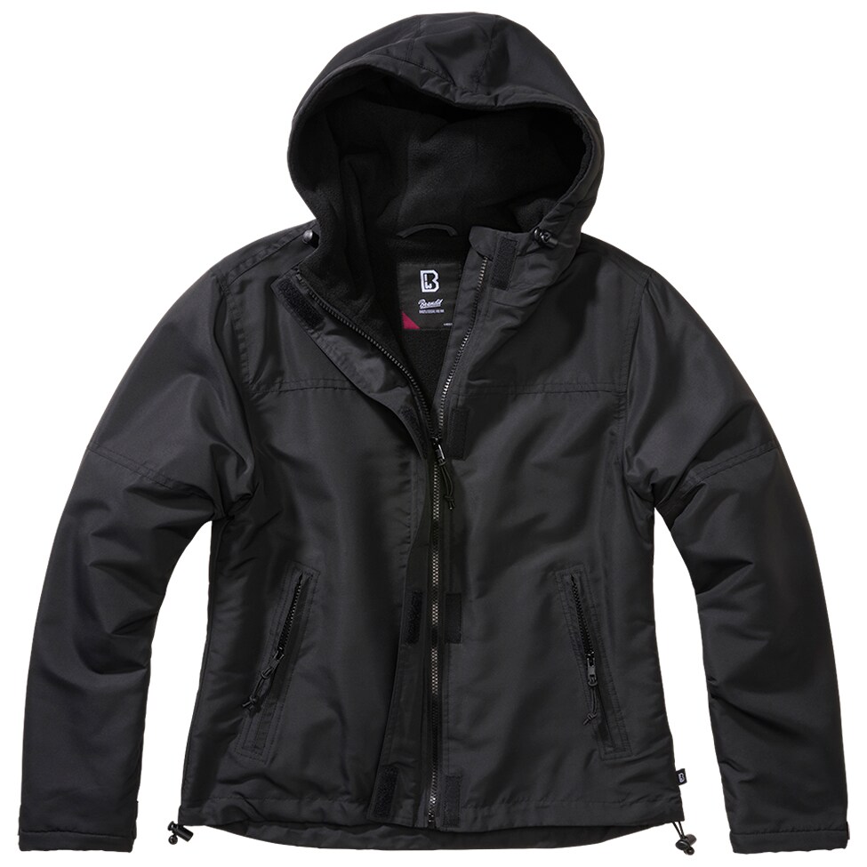 Жіноча куртка Brandit Windbreaker Frontzip - Black