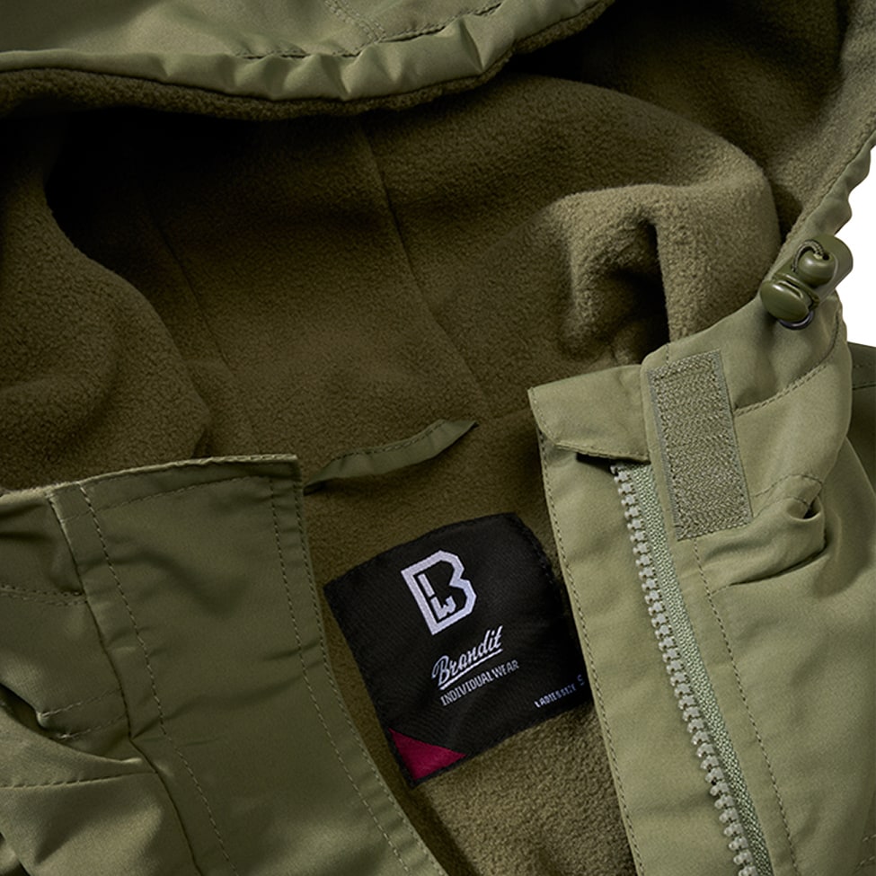 Жіноча куртка Brandit Windbreaker Frontzip - Olive