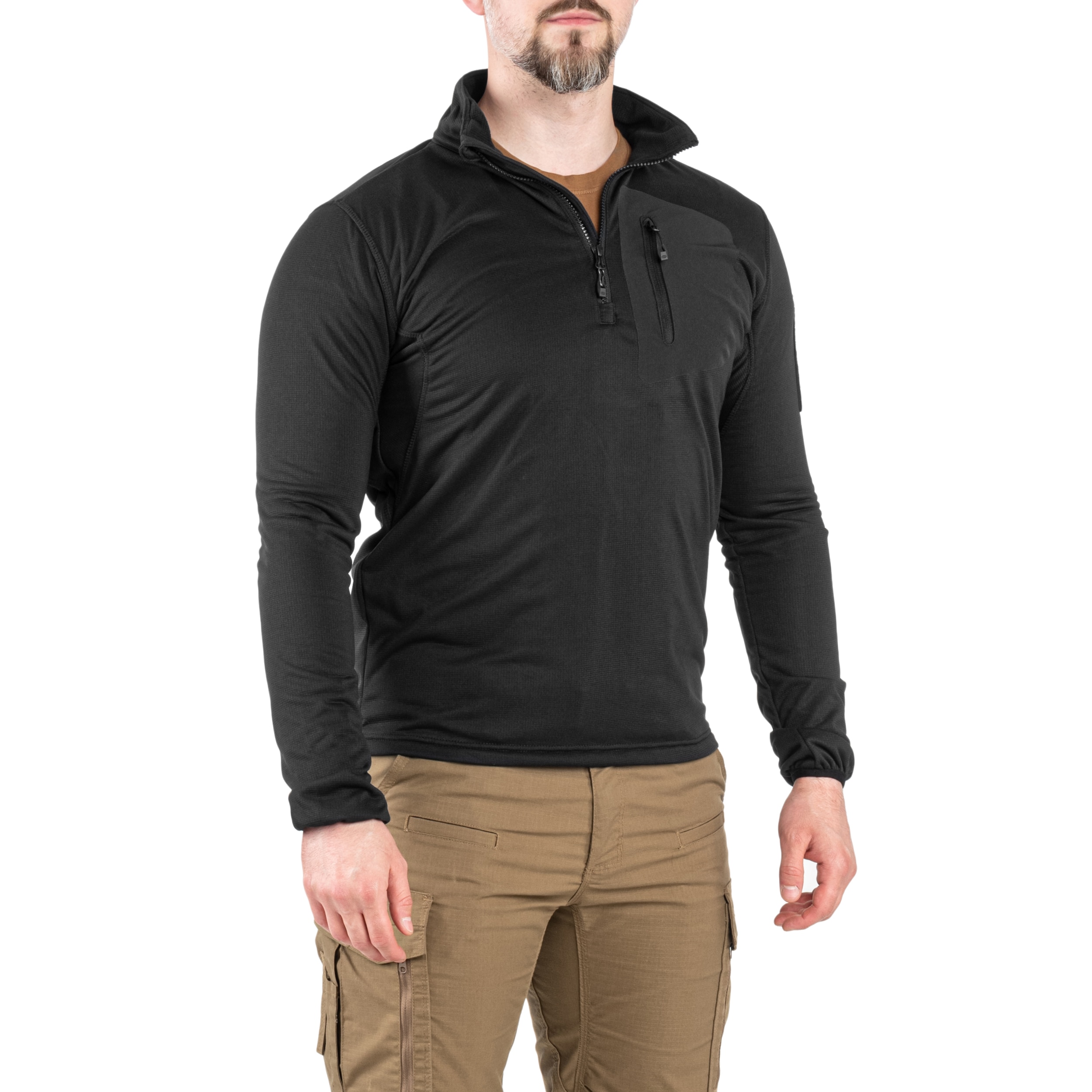 Флісова кофта Highlander Forces Tactical Hirta Fleece - Black