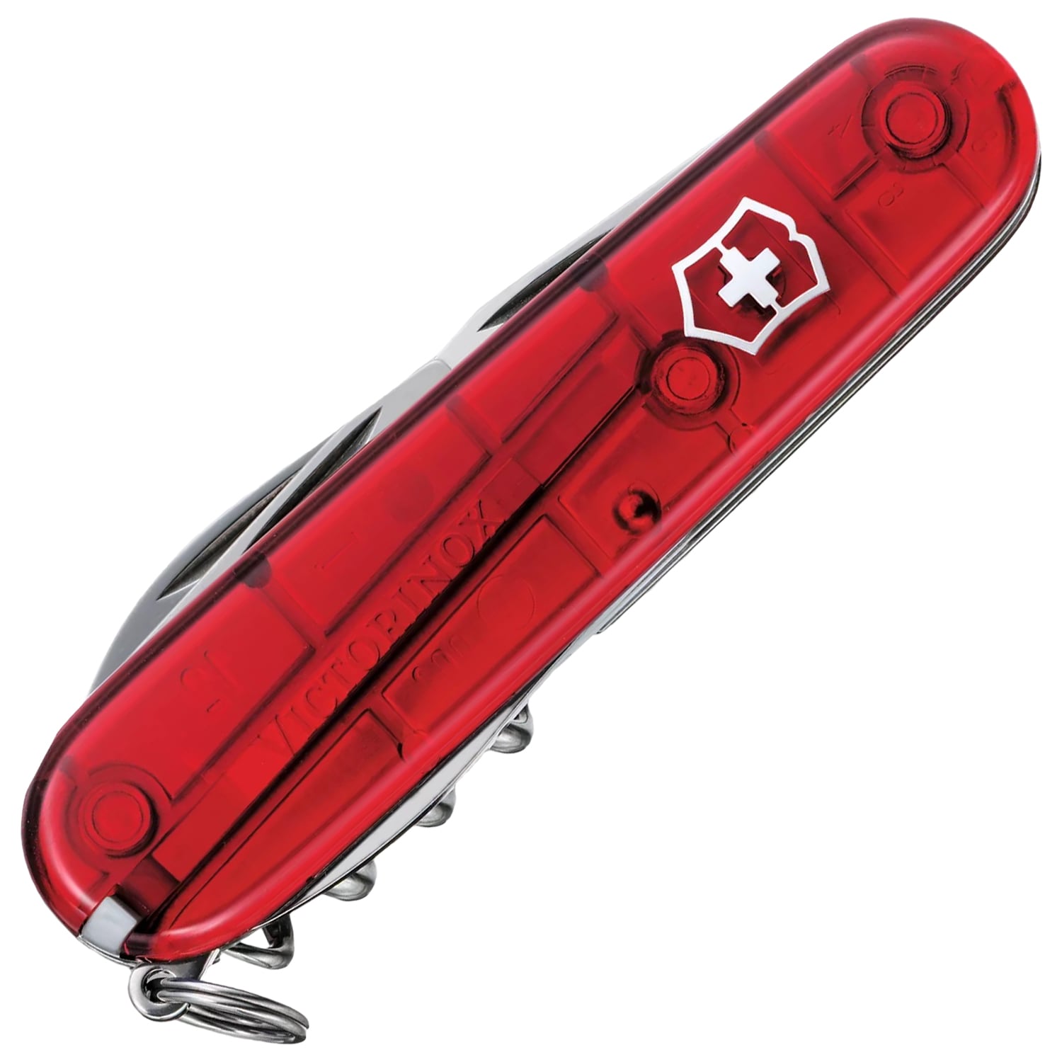 Багатофункціональний ніж Victorinox Spartan - Transparent Red