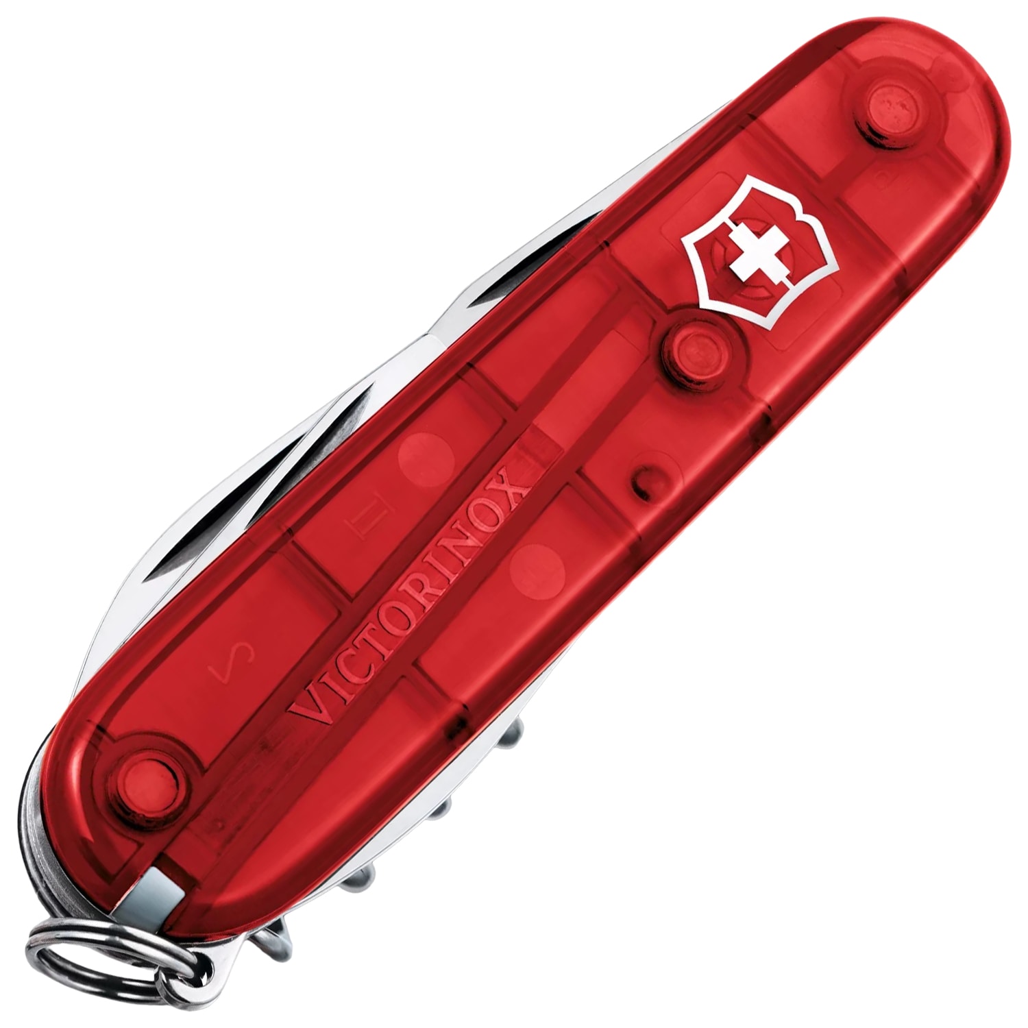 Багатофункціональний ніж Victorinox Spartan - Transparent Red