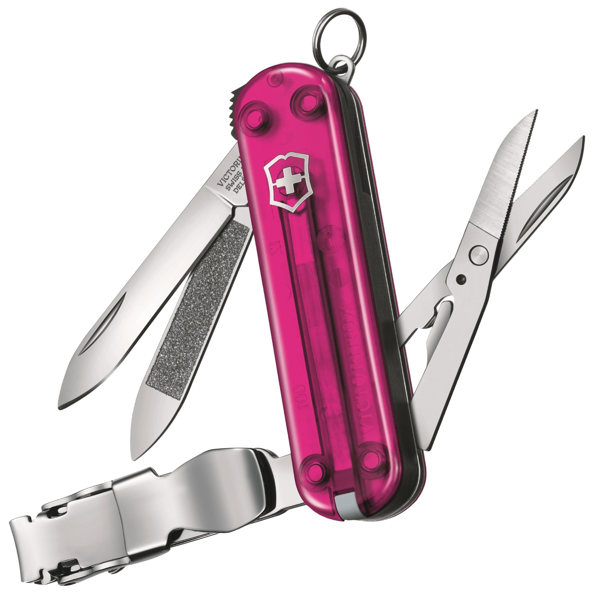 Багатофункціональний ніж Victorinox Nail Clip 580 - Transparent Pink