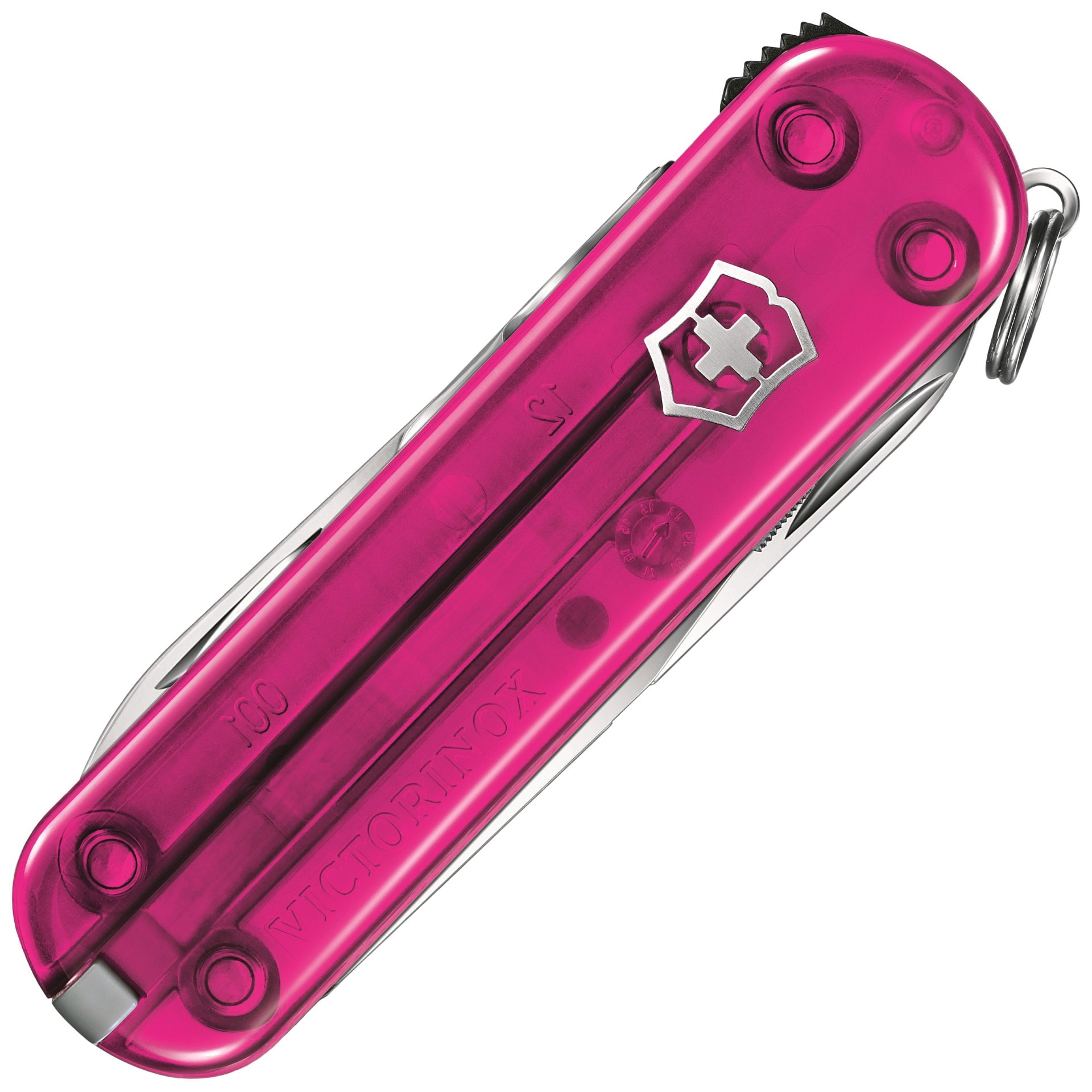 Багатофункціональний ніж Victorinox Nail Clip 580 - Transparent Pink