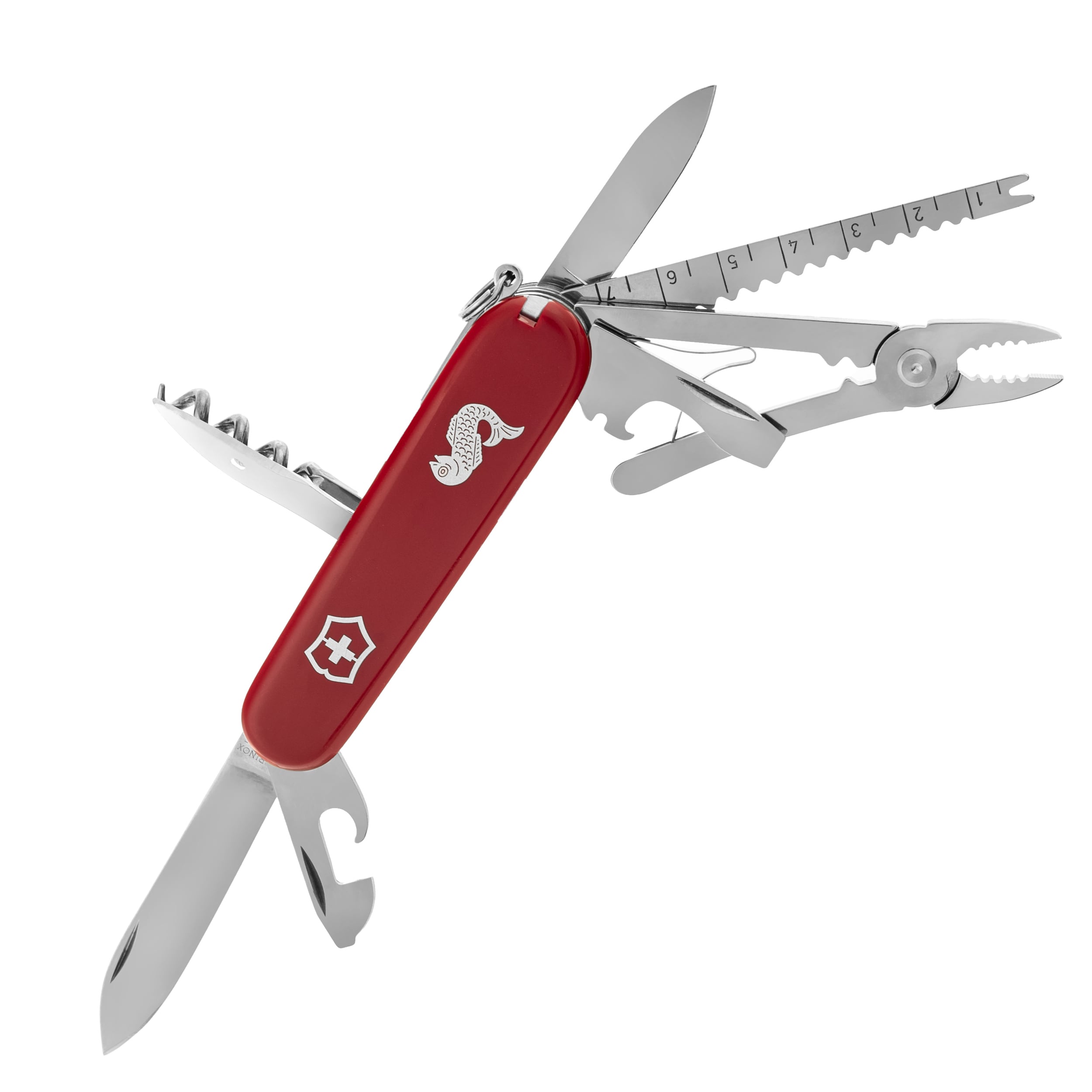 Багатофункціональний ніж Victorinox Angler - Red