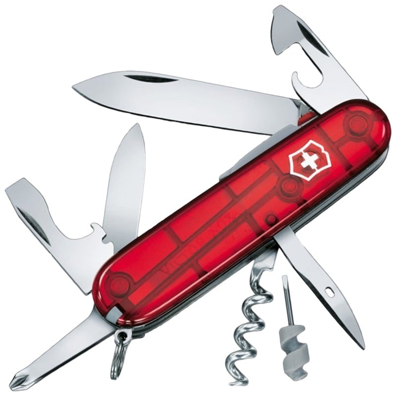 Багатофункціональний ніж Victorinox Spartan Lite - Transparent Red