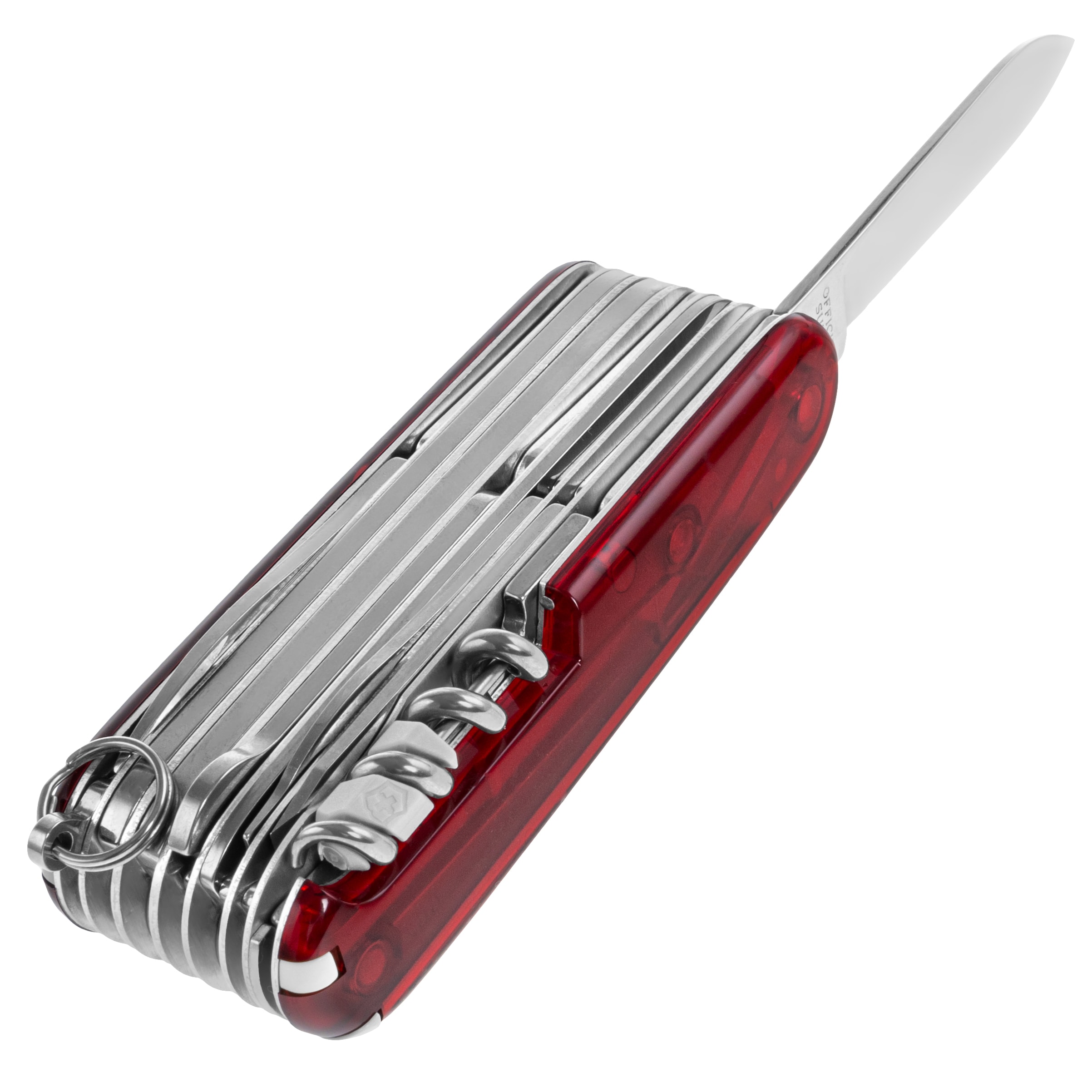 Багатофункціональний ніж Victorinox Swiss Champ - Transparent Red