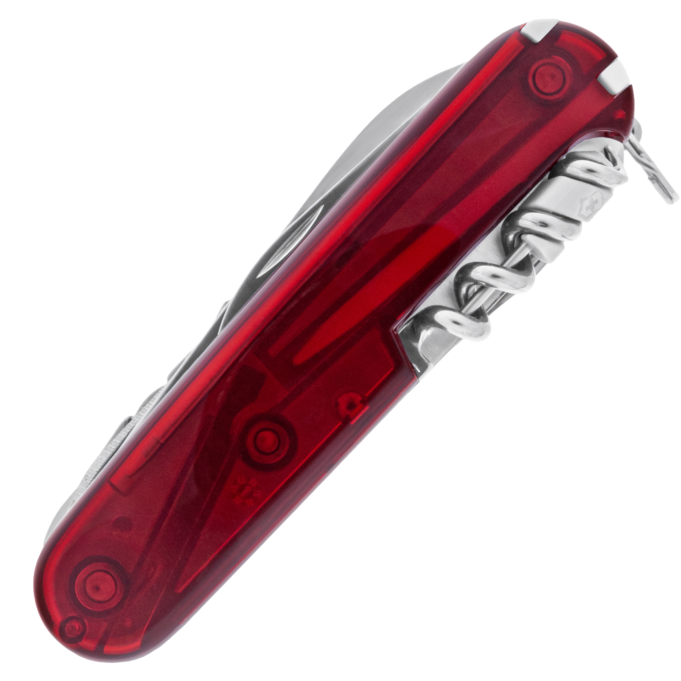 Багатофункціональний ніж Victorinox Swiss Champ - Transparent Red