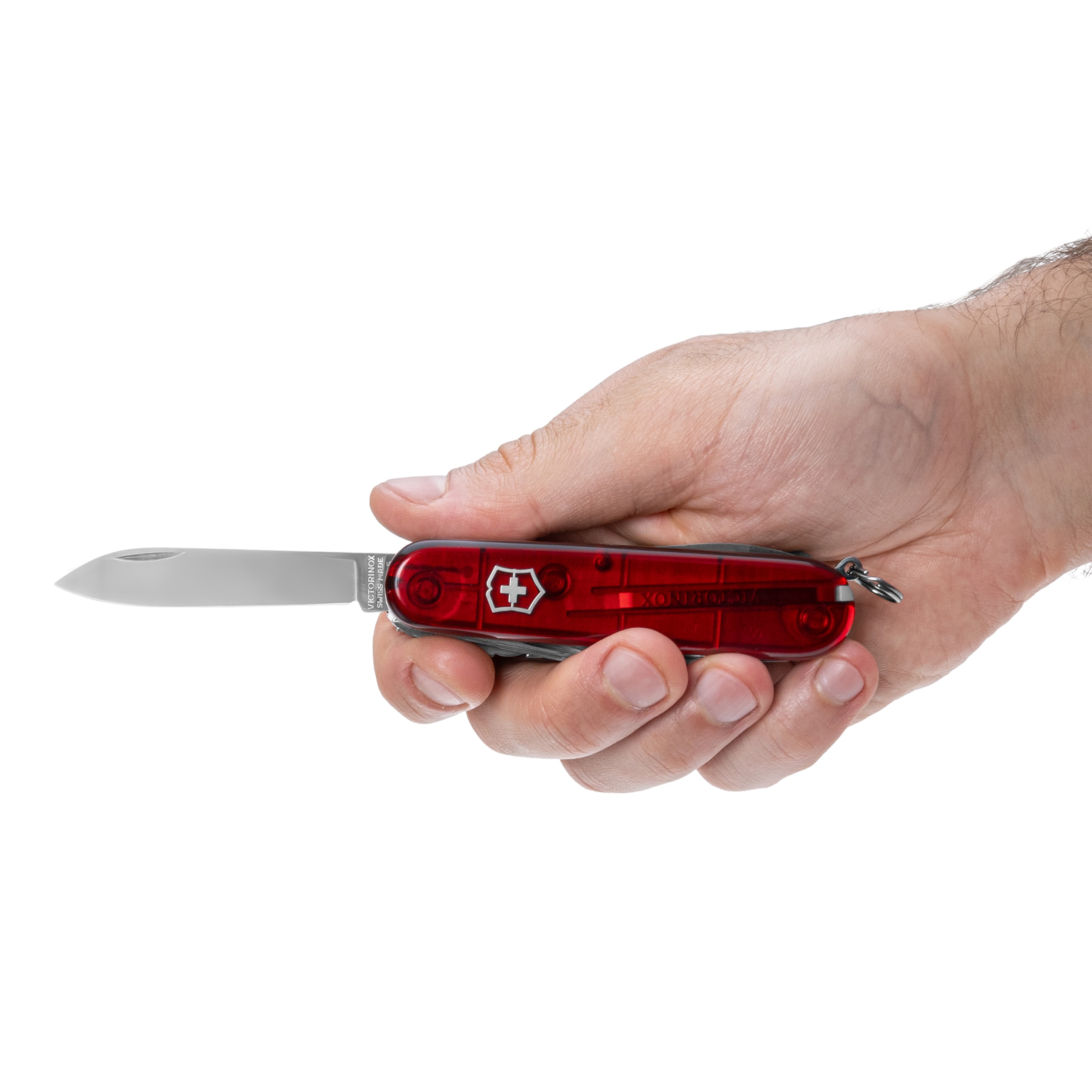 Багатофункціональний ніж Victorinox Swiss Champ - Transparent Red