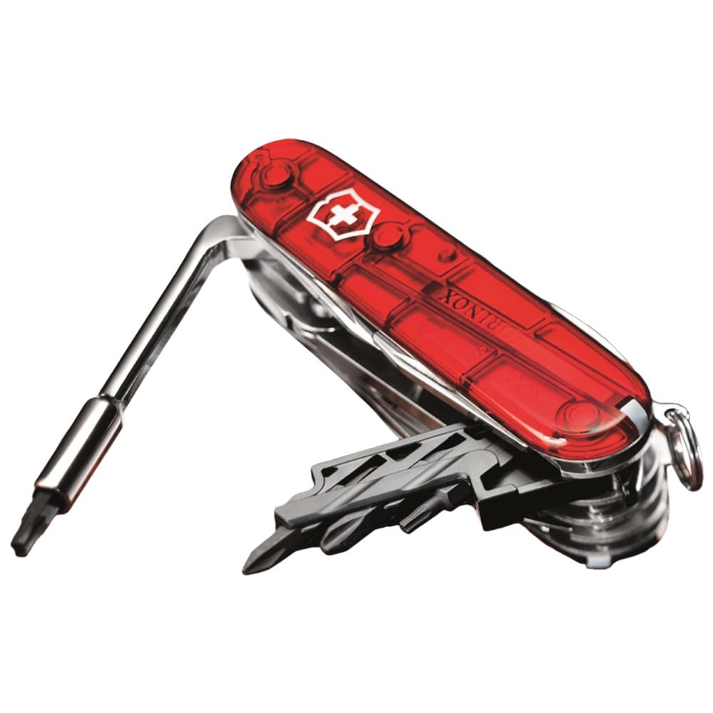 Багатофункціональний ніж Victorinox Cyber Tool M - Transparent Red