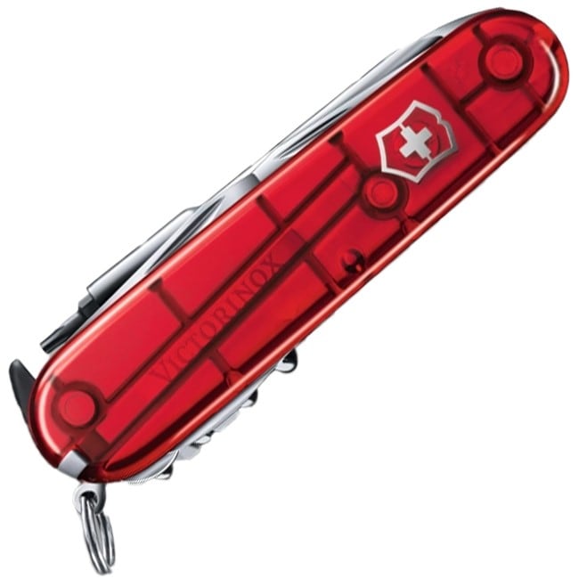 Багатофункціональний ніж Victorinox Cyber Tool L - Transparent Red