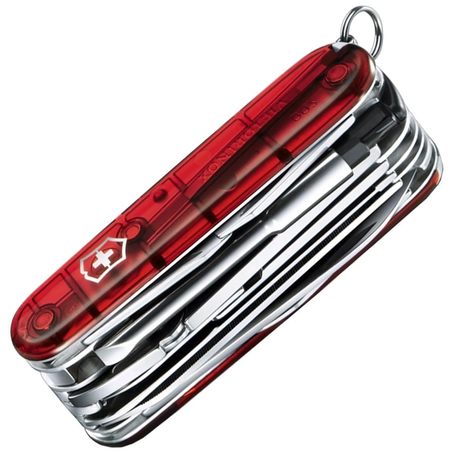 Багатофункціональний ніж Victorinox Cyber Tool L - Transparent Red