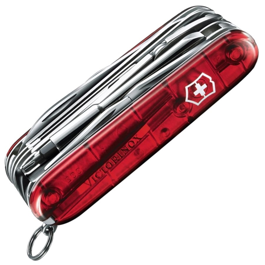 Багатофункціональний ніж Victorinox Cyber Tool L - Transparent Red