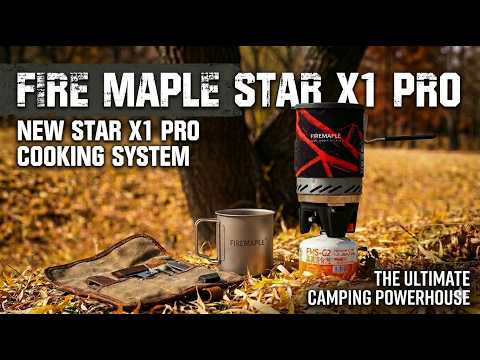 Туристична плита Fire Maple Star X1 Pro з каструлею - Black Red
