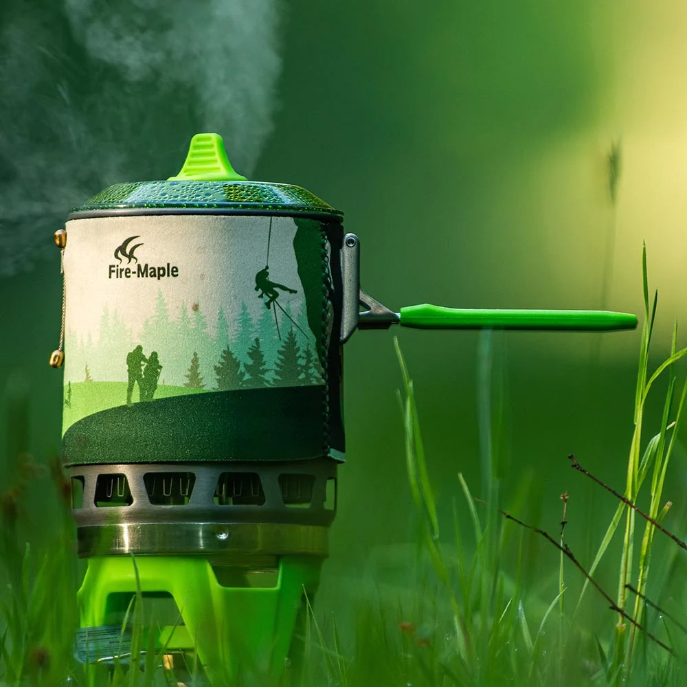 Туристична плита Fire Maple FMS-X3 з каструлею - Green