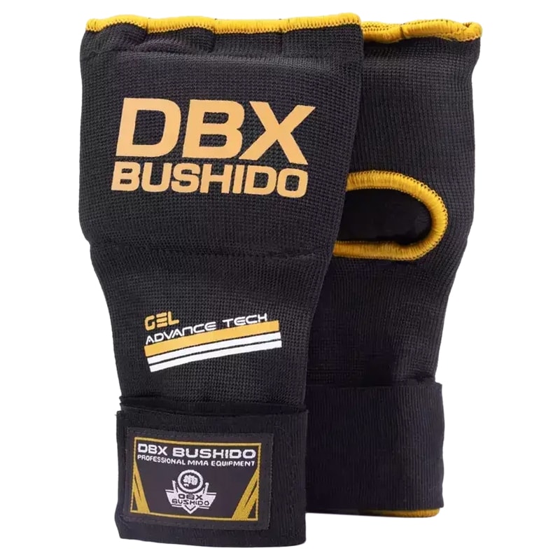 Гелеві рукавиці/бинти DBX Bushido - Чорні/Золотисті