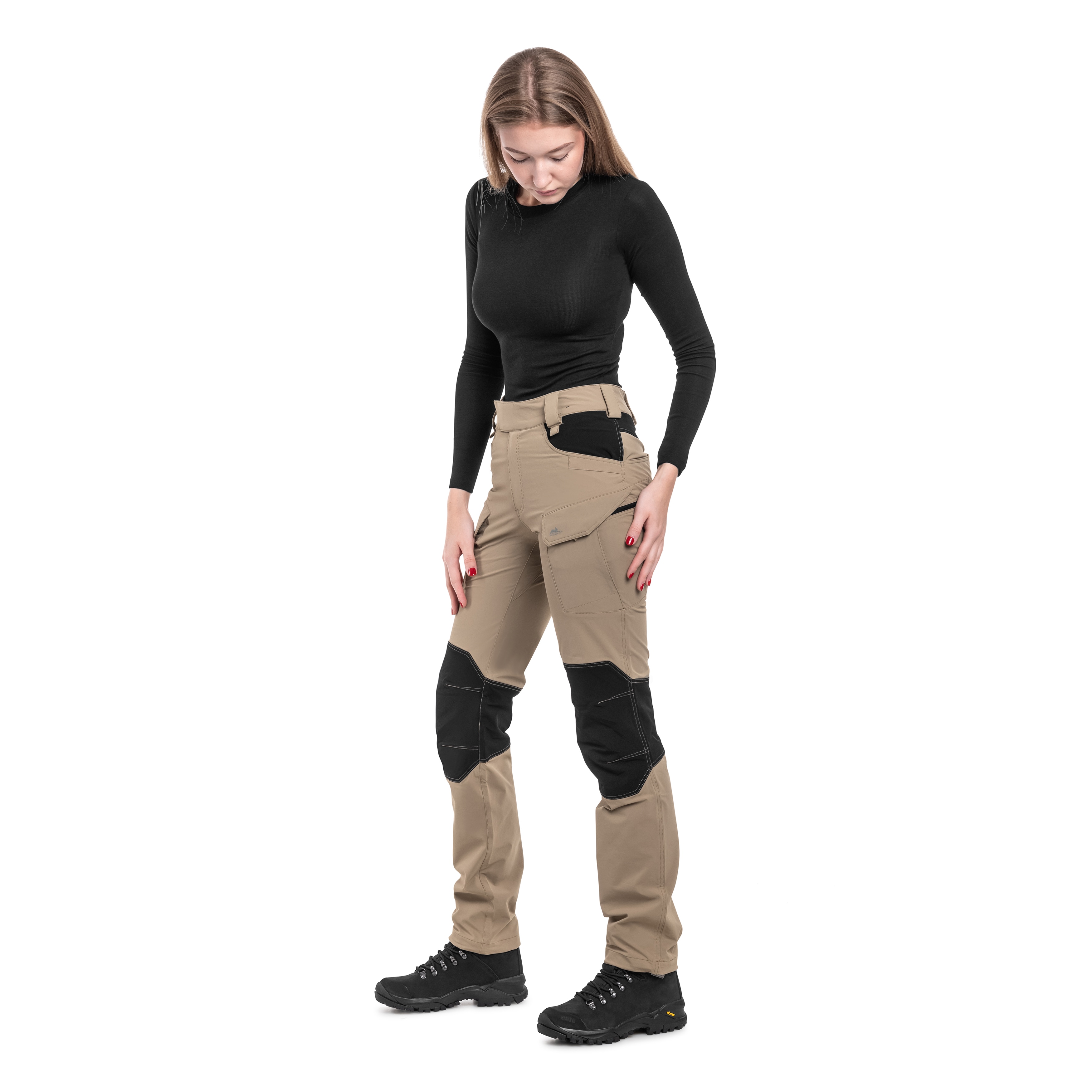 Жіночі штани Helikon OTP VersaStretch - Khaki/Black