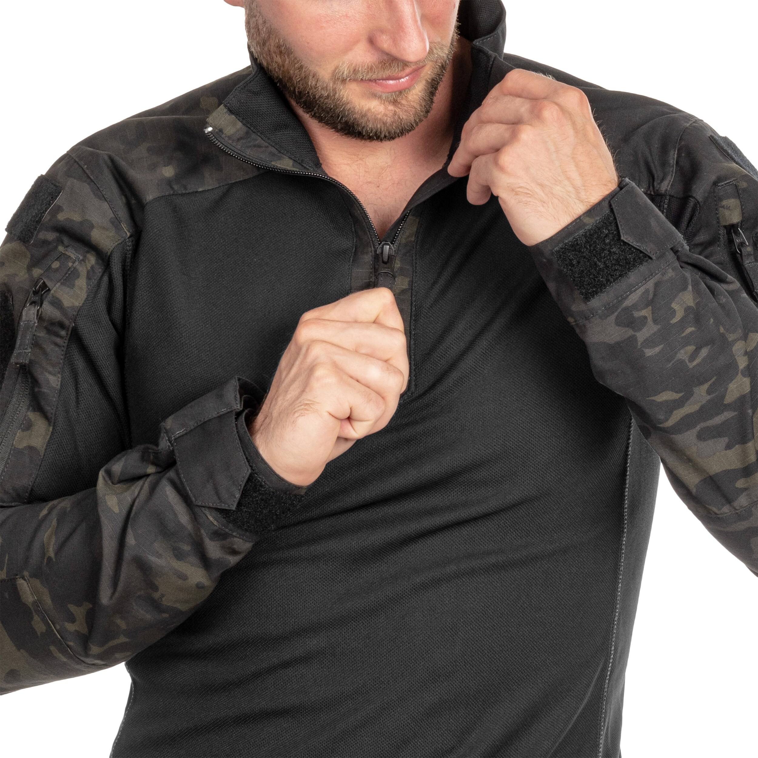 Бойова сорочка Helikon-Tex MCDU Combat Shirt NyCo Rip-Stop - MultiCam Black