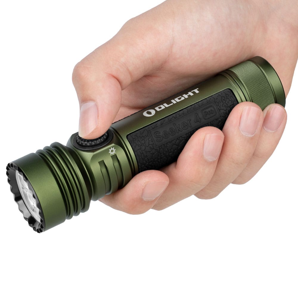 Тактично-пошуковий ліхтарик Olight Seeker 4 Pro Cool White OD Green - 4600 люменів