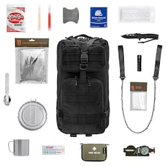 Евакуаційний рюкзак Badger Outdoor Recon 40 л Black Medium - зі спорядженням