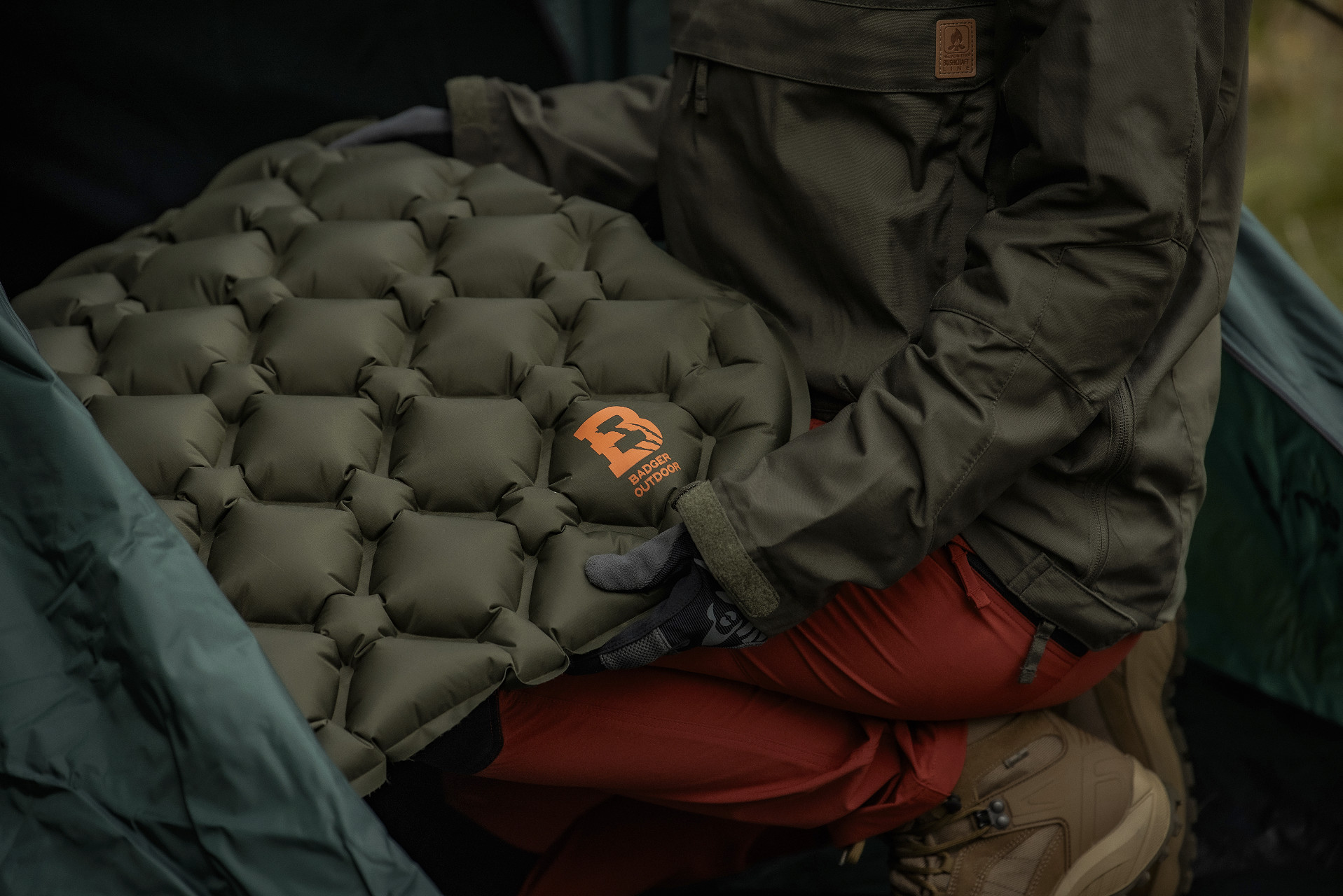 Одномісний матрац Badger Outdoor 188 x 58 см - Olive