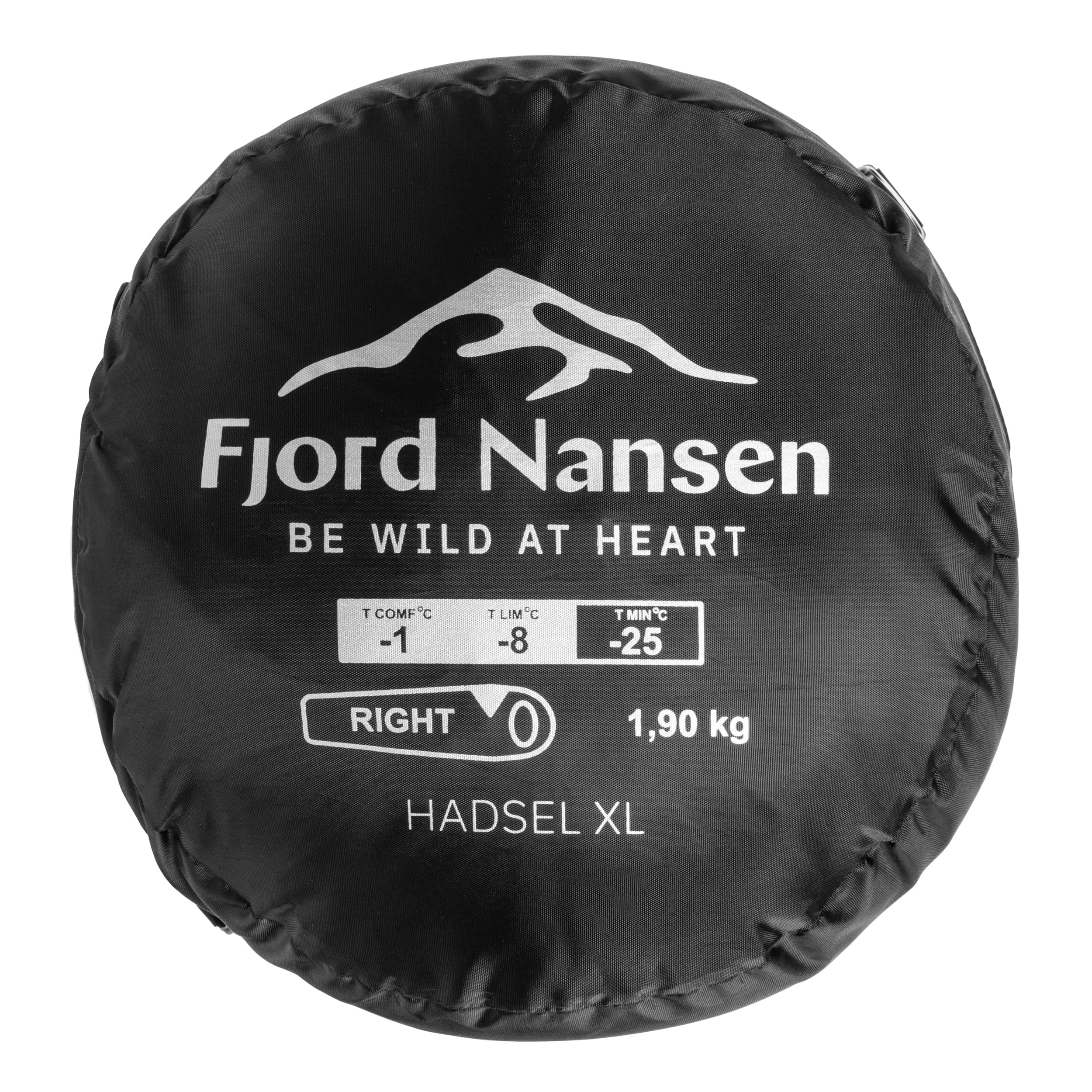Спальний мішок Fjord Nansen Hadsel XL Olive Drab 1900 г - правий
