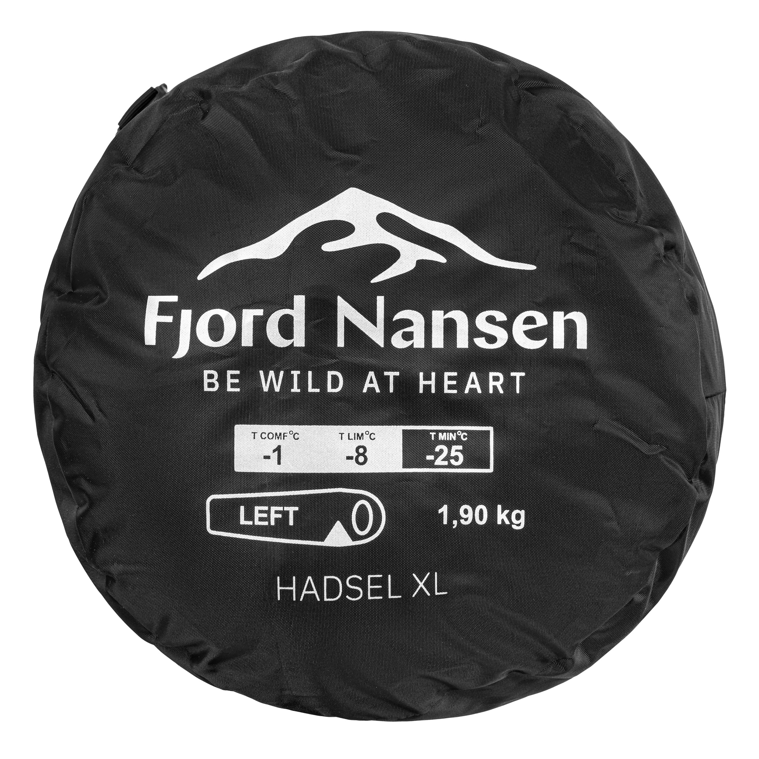 Спальний мішок Fjord Nansen Hadsel XL Olive Drab 1900 г - лівий