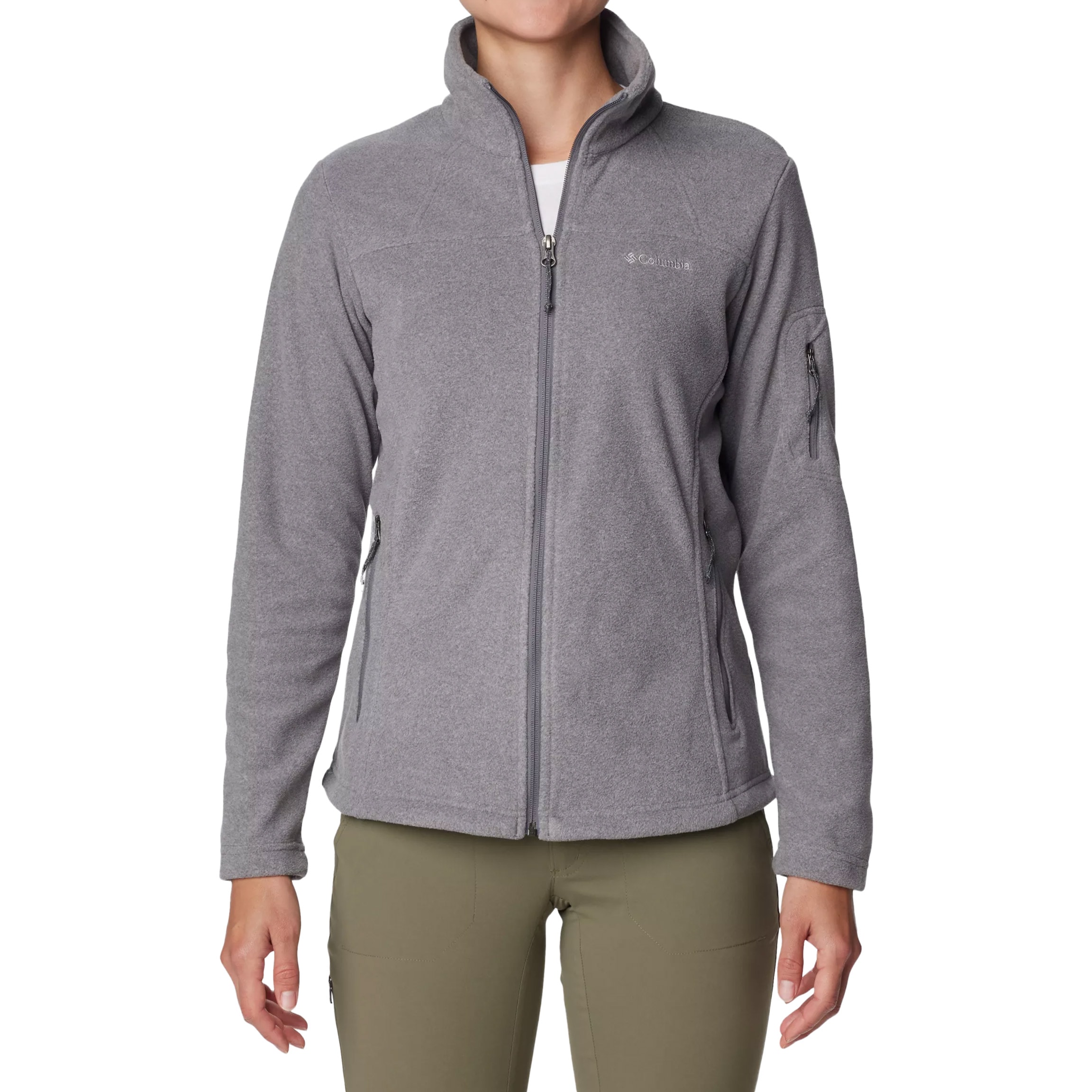 Жіноча флісова кофта Columbia Fast Trek II - City Grey Heather