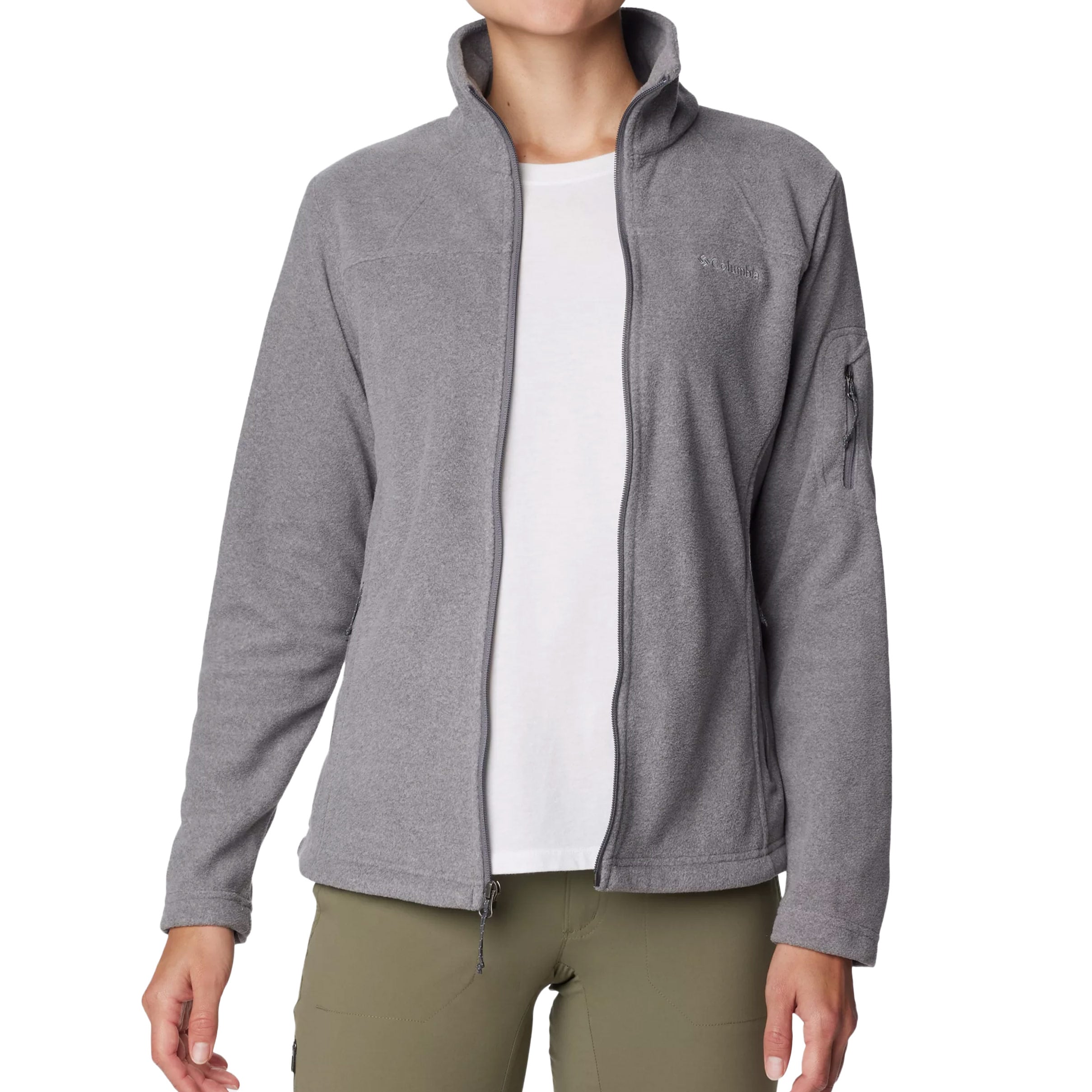 Жіноча флісова кофта Columbia Fast Trek II - City Grey Heather