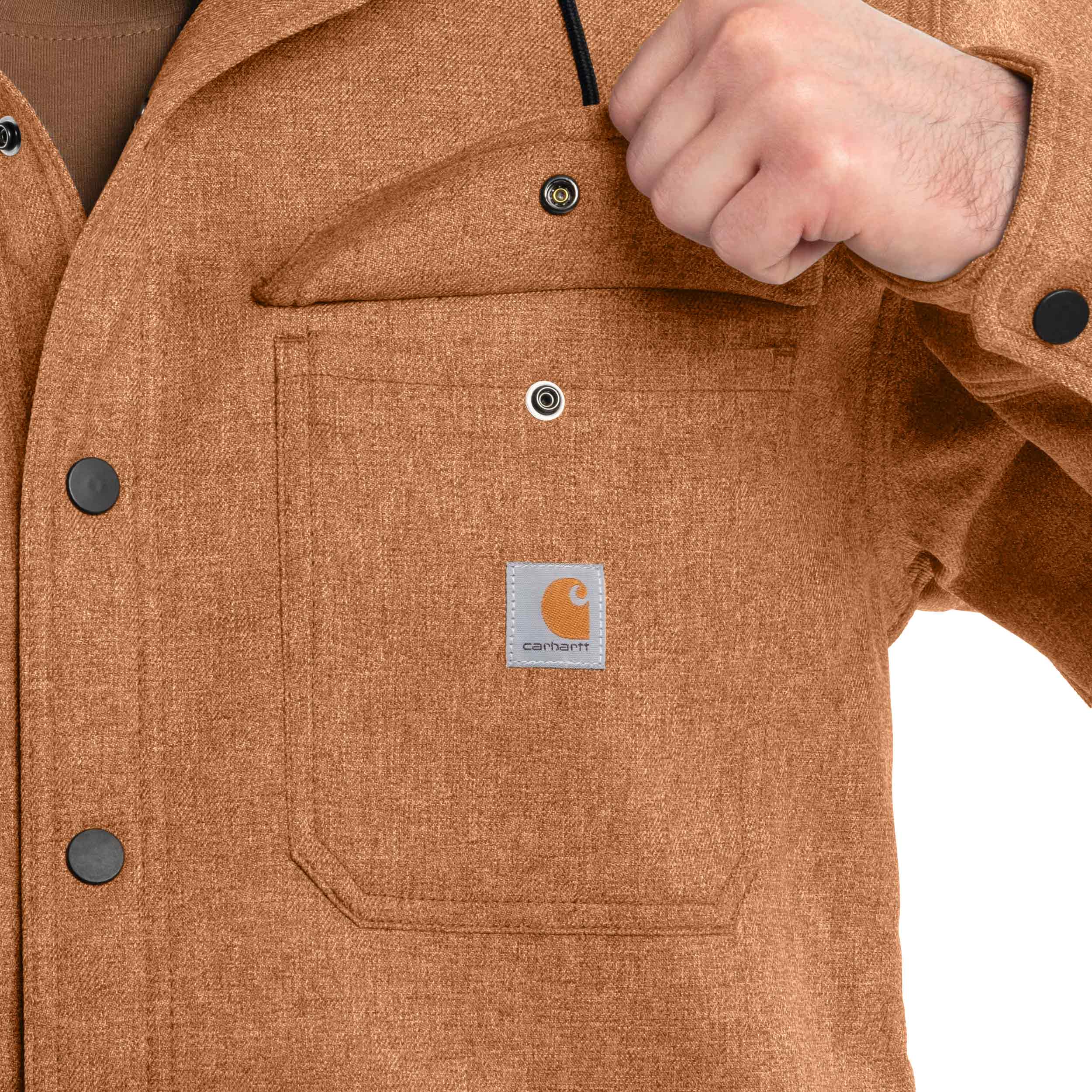 Куртка Carhartt Rain Defender Heavyweight - Oiled Walnut Heather