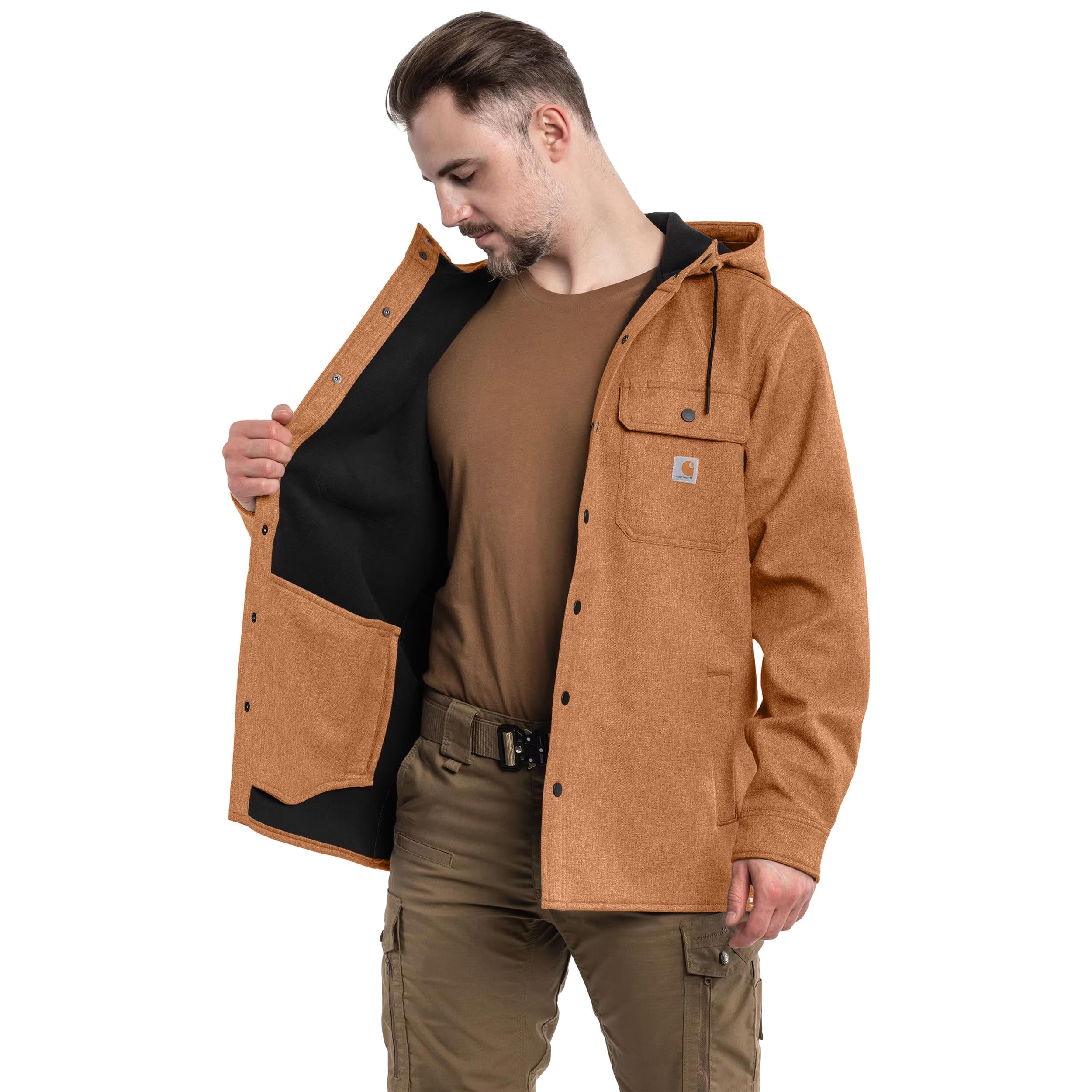 Куртка Carhartt Rain Defender Heavyweight - Oiled Walnut Heather