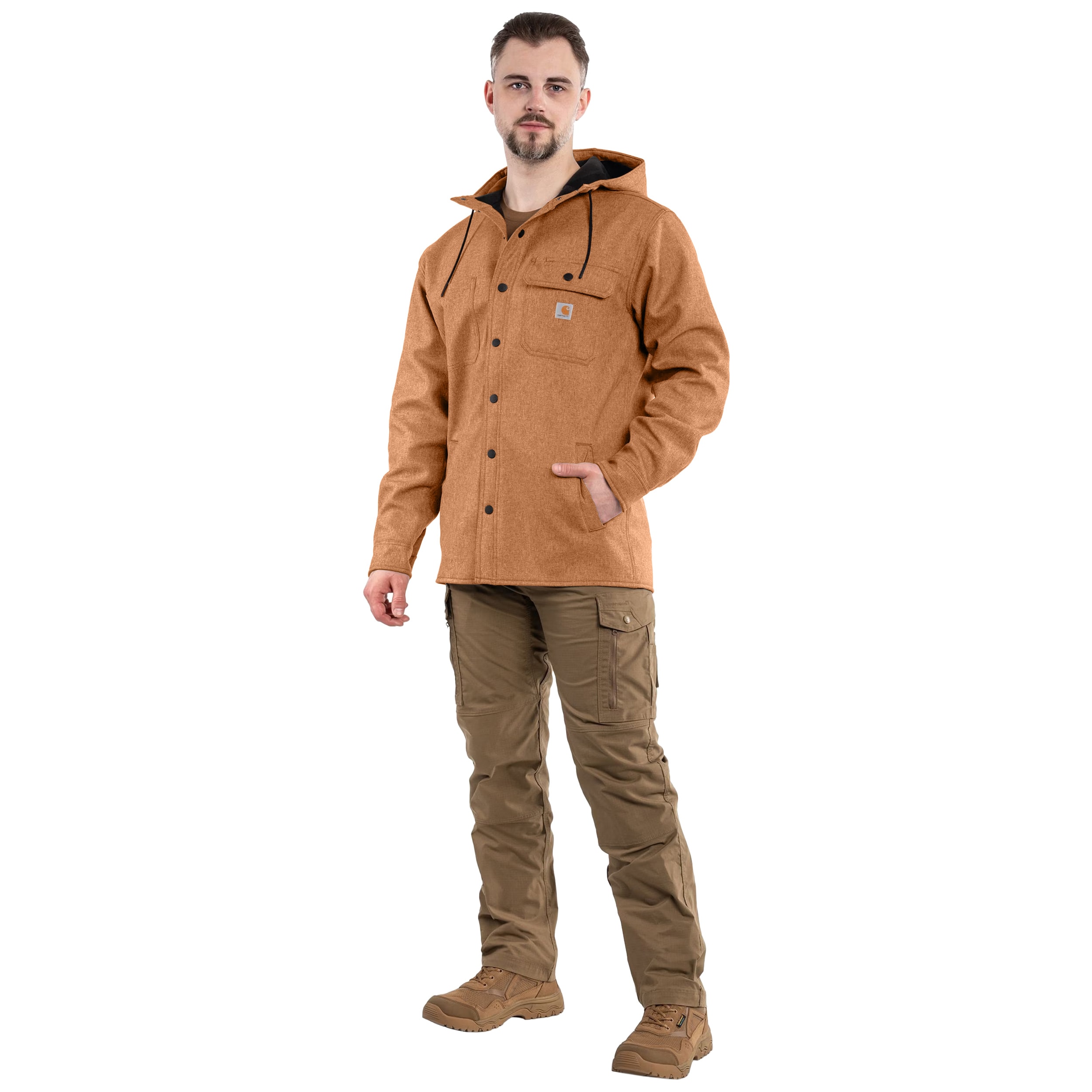 Куртка Carhartt Rain Defender Heavyweight - Oiled Walnut Heather