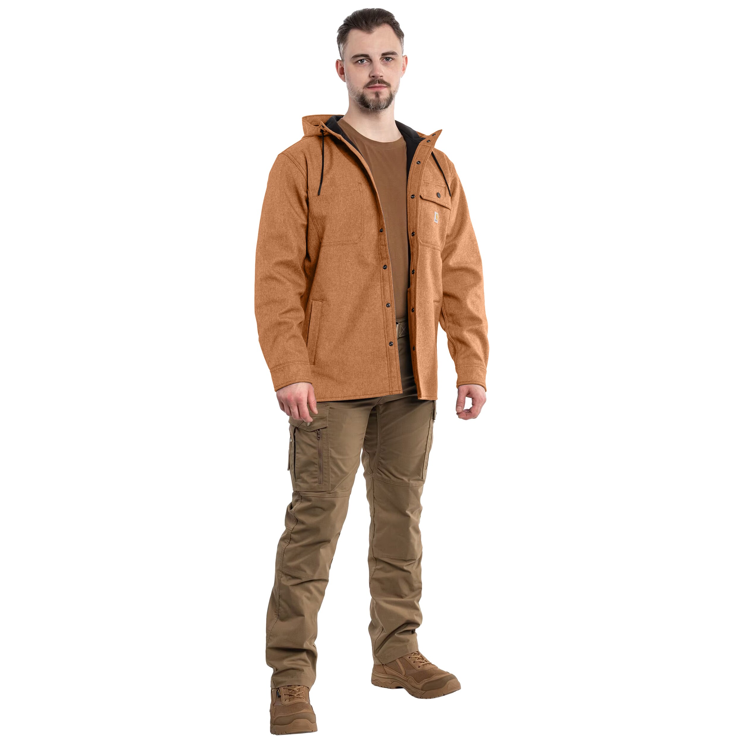 Куртка Carhartt Rain Defender Heavyweight - Oiled Walnut Heather