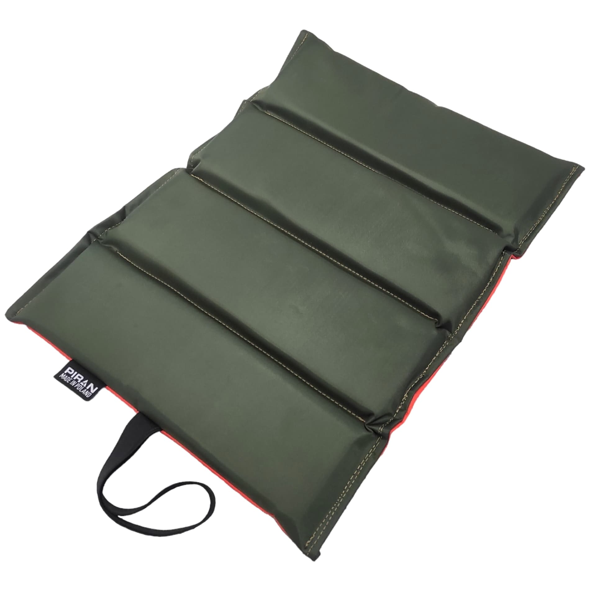 Складаний килимок Piran Hunter Pad для сидіння - Olive Green/Blaze Orange