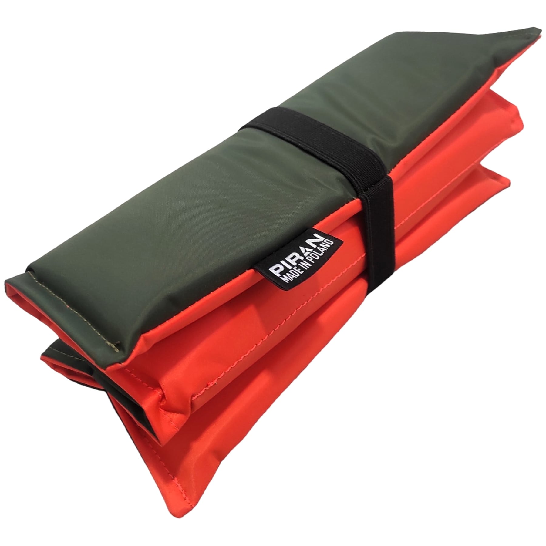 Складаний килимок Piran Hunter Pad для сидіння - Olive Green/Blaze Orange