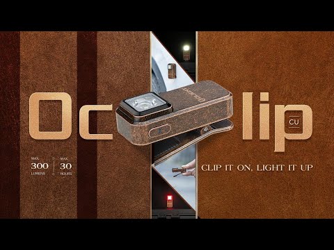 Акумуляторний ліхтарик Olight Oclip Orange - 300 люменів