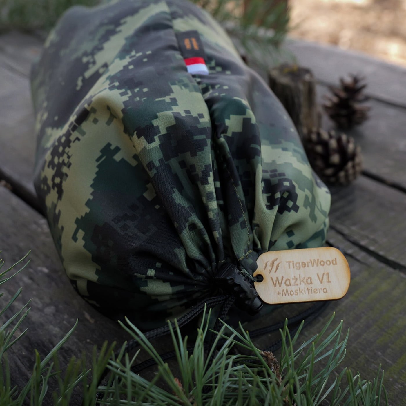 Гамак TigerWood Ważka V1 Camo - з москітною сіткою