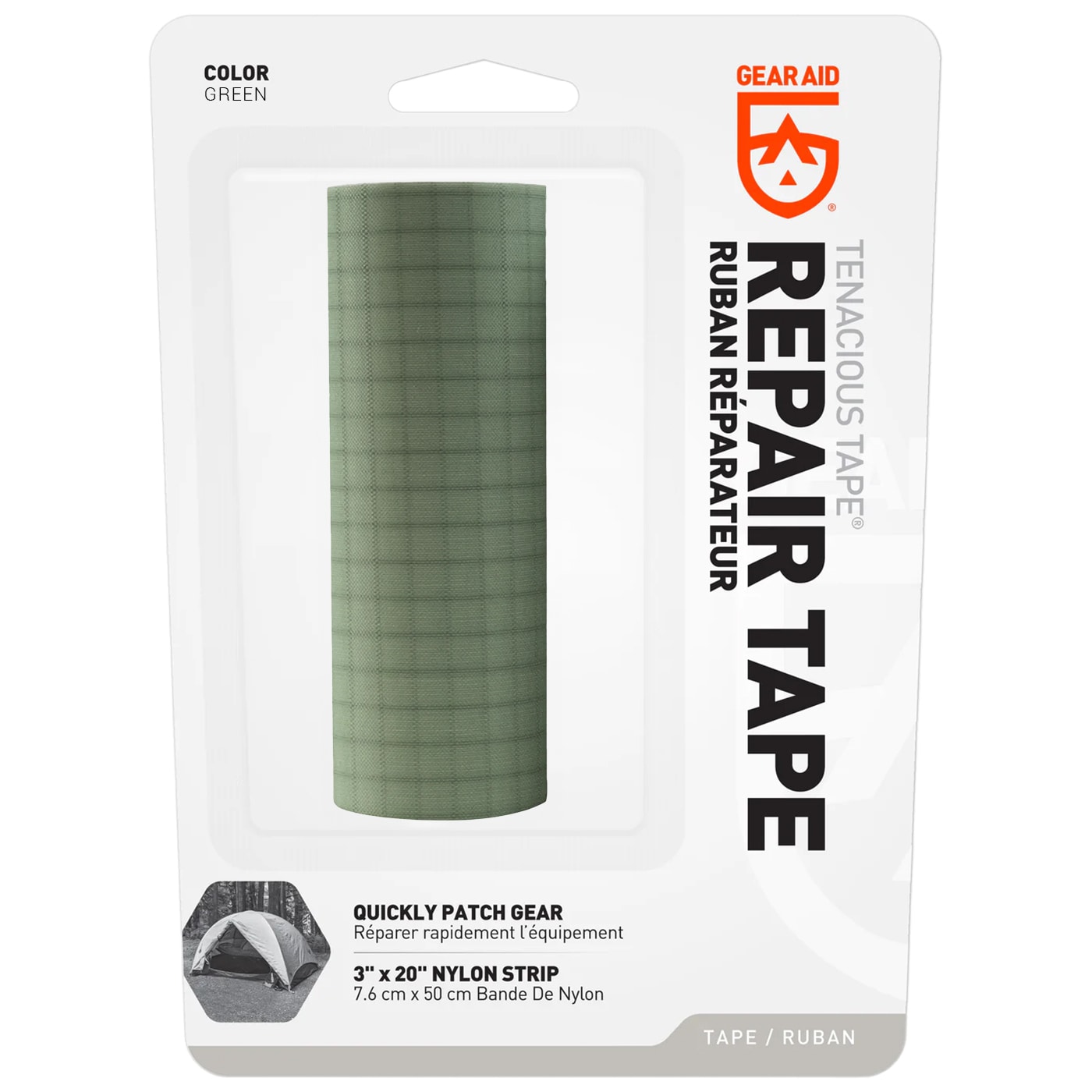 Стрічка для ремонту одягу Gear Aid Tenacious Tape Repair Nylon - Green