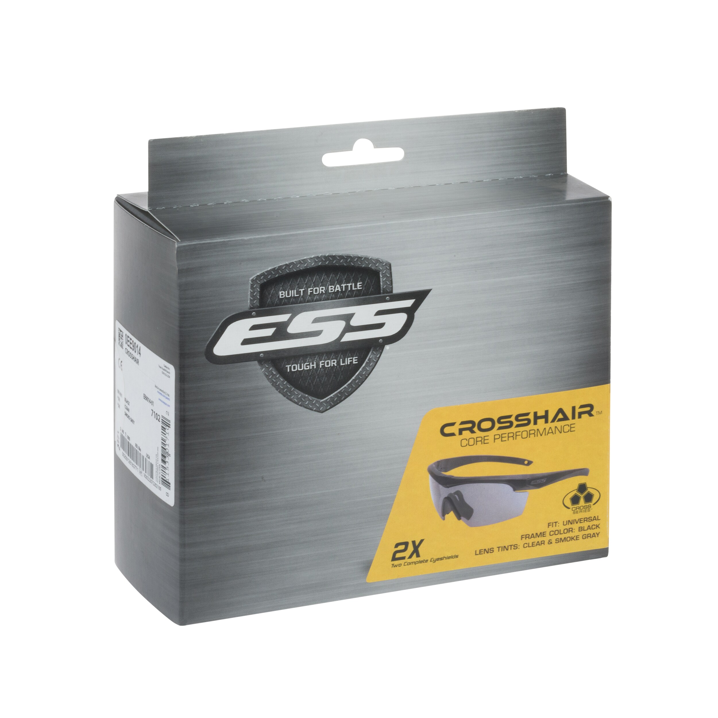 Тактичні окуляри ESS Crosshair 2x Clear/Smoke Gray