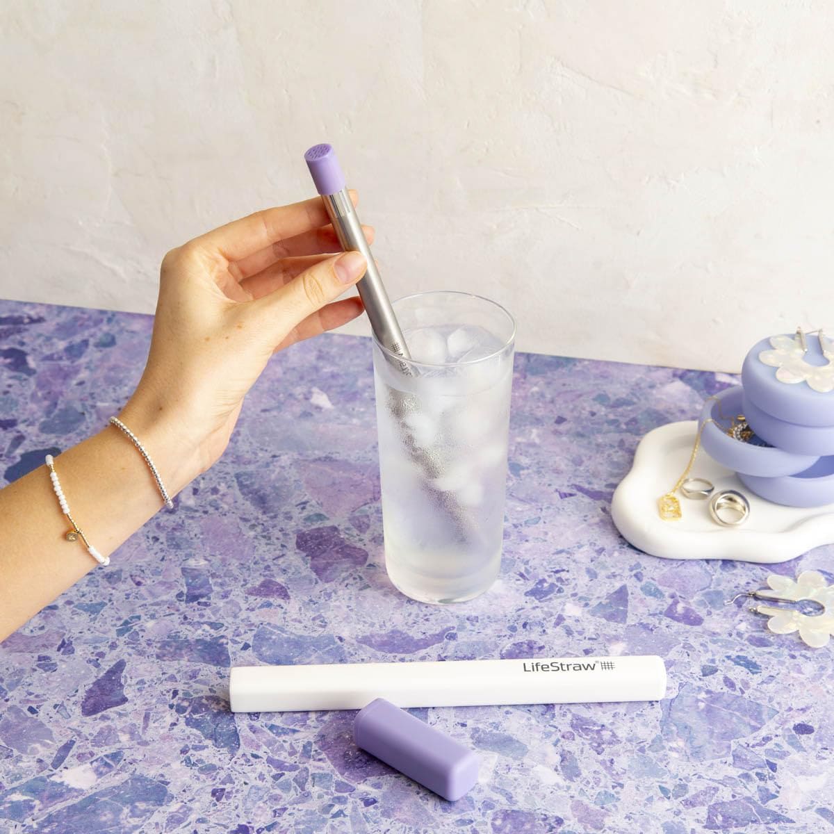 Фільтр для води LifeStraw Sip - Thistle Purple