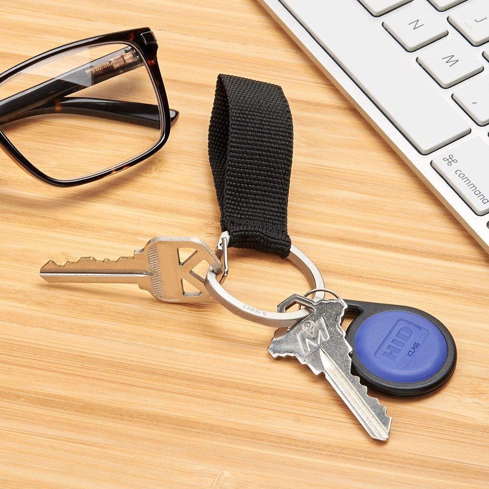 Брелок Nite Ize O-Series Keychain - Silver/Black